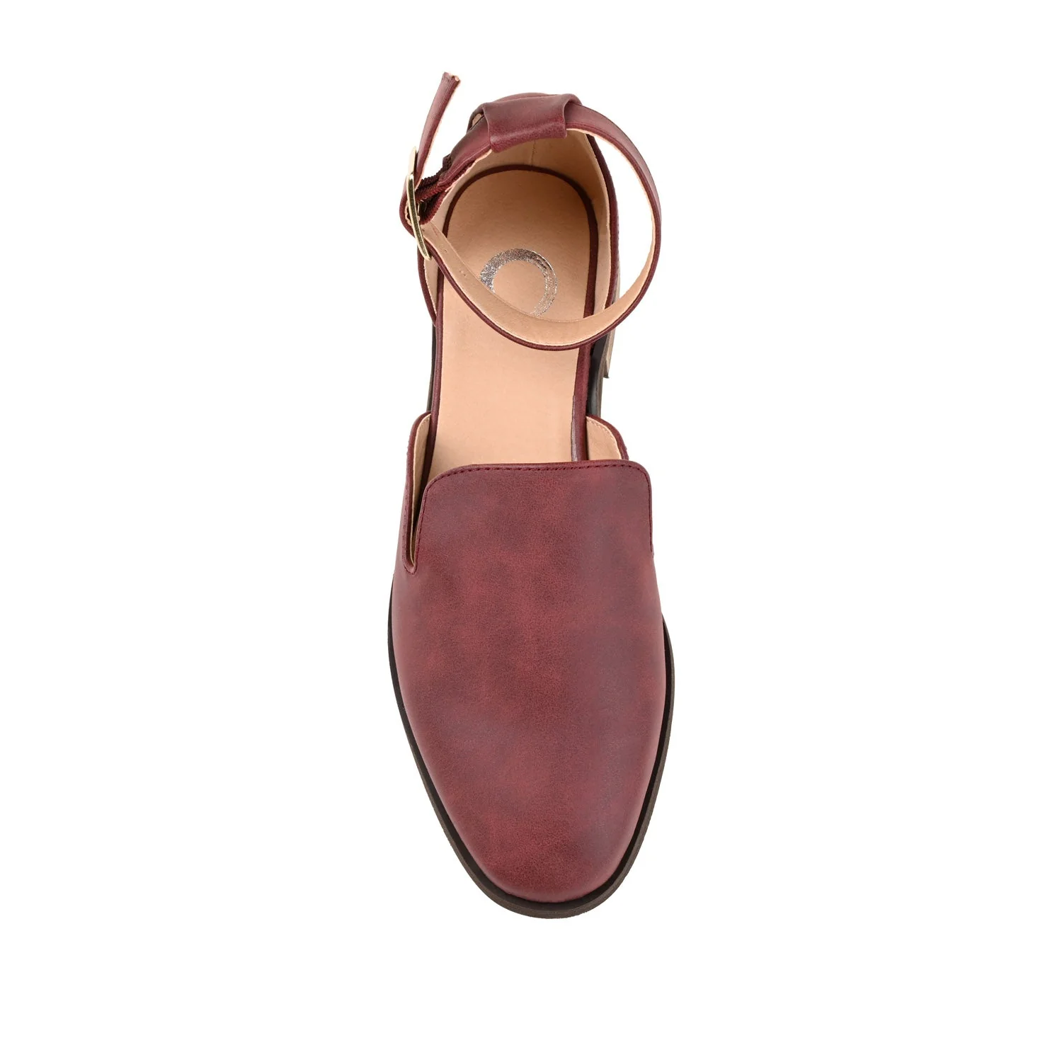 LORETA LOAFER FLATS IN VEGAN LEATHER - Wine - Image 6