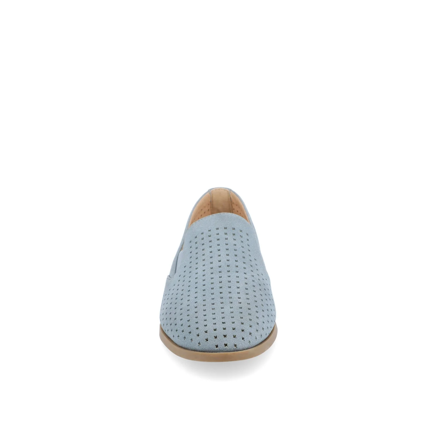 LUCIE LOAFER FLATS IN FAUX SUEDE - Blue - Image 5