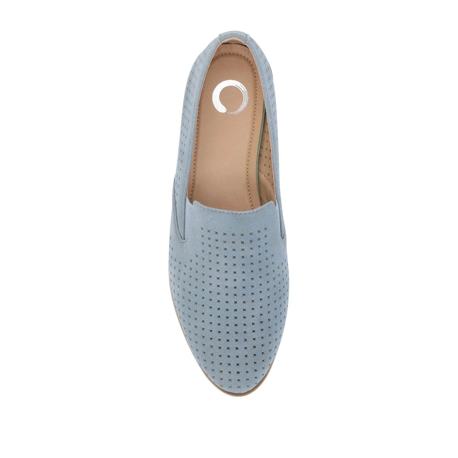 LUCIE LOAFER FLATS IN FAUX SUEDE - Blue - Image 6