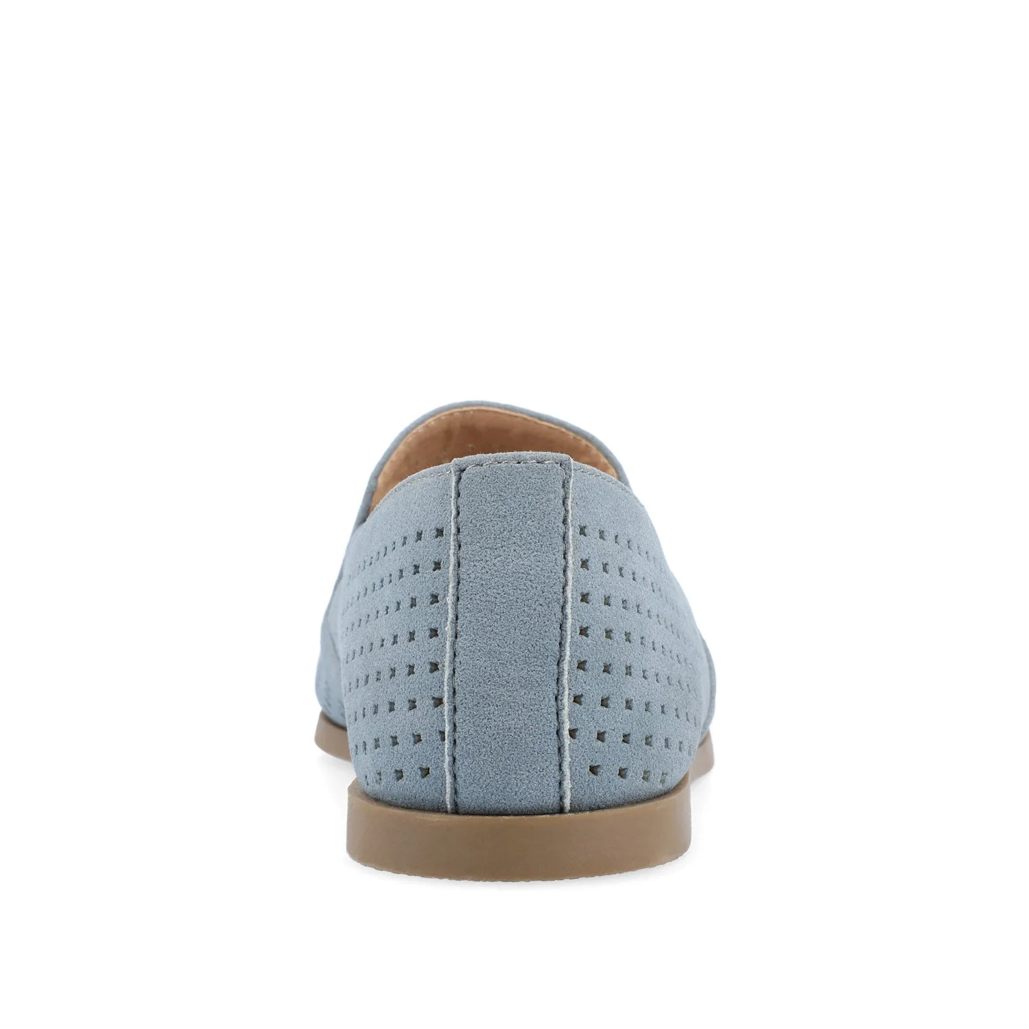 LUCIE LOAFER FLATS IN FAUX SUEDE - Blue - Image 7