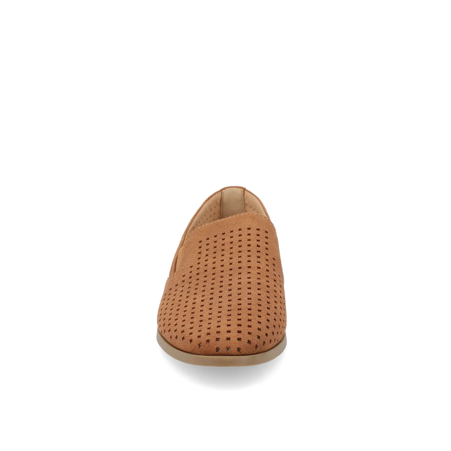 LUCIE LOAFER FLATS IN FAUX SUEDE - Brown - Image 5