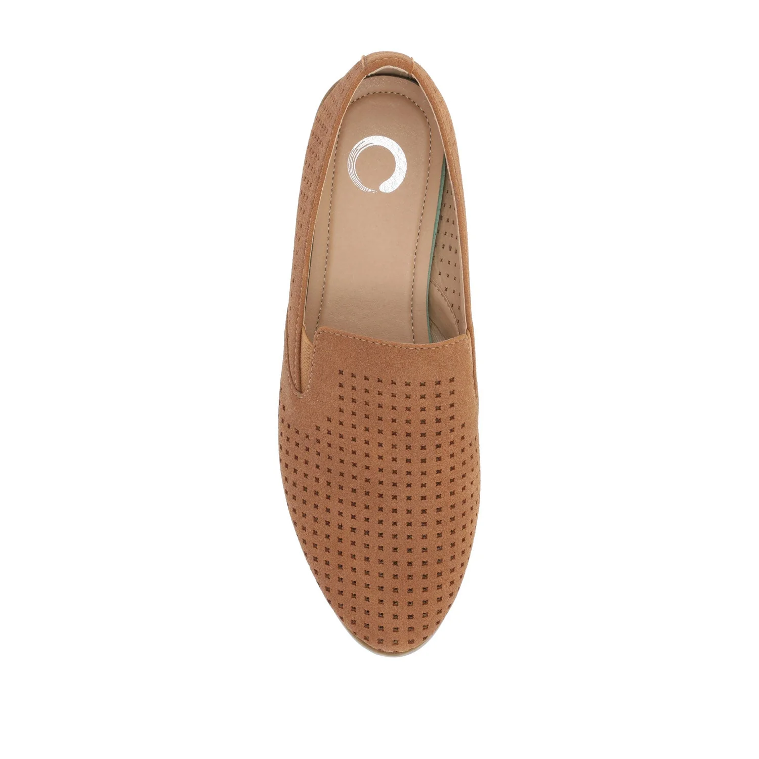 LUCIE LOAFER FLATS IN FAUX SUEDE - Brown - Image 6