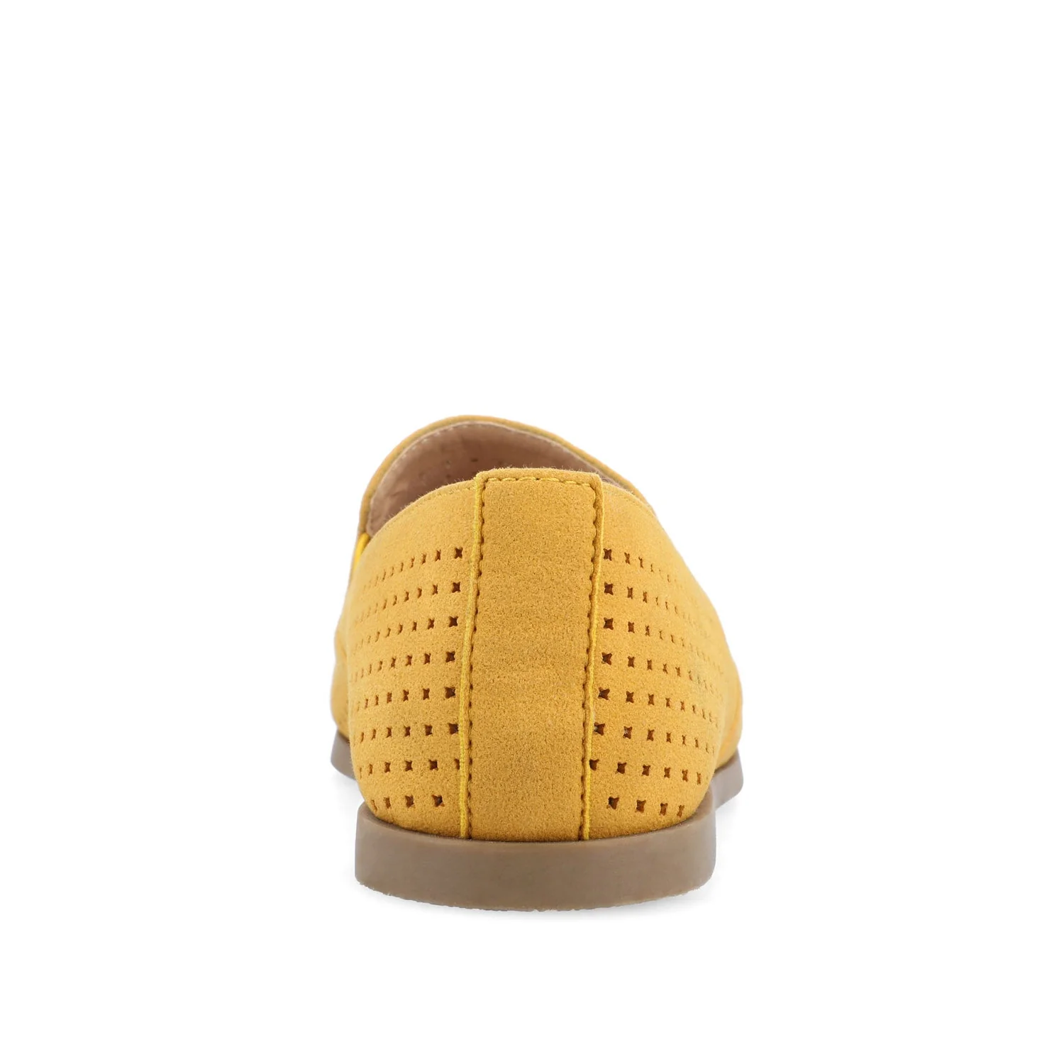LUCIE LOAFER FLATS IN FAUX SUEDE - Mustard3 Faux - Image 7