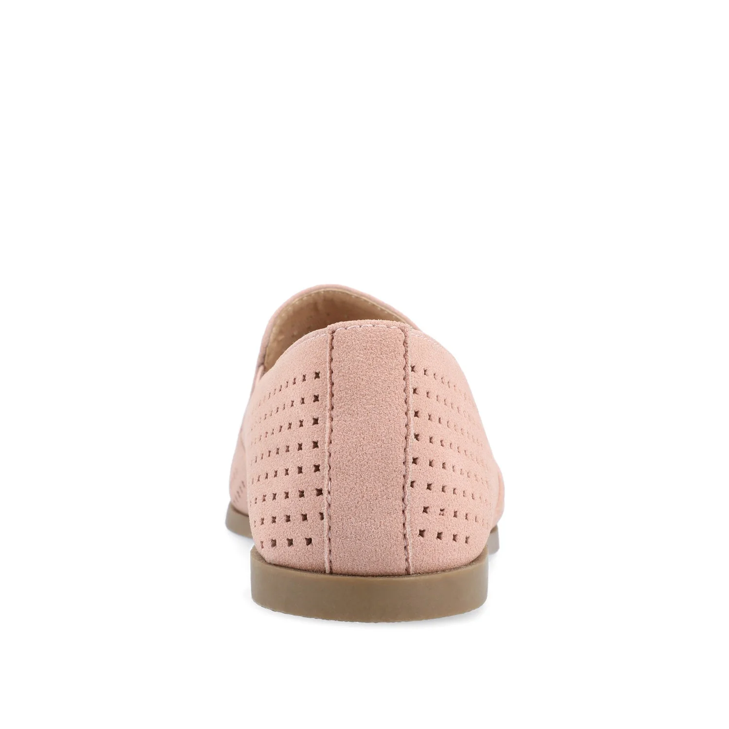 LUCIE LOAFER FLATS IN FAUX SUEDE - Pink - Image 7