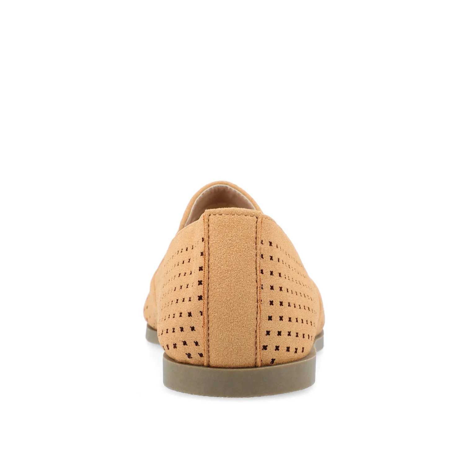 LUCIE LOAFER FLATS IN FAUX SUEDE - Tan - Image 7