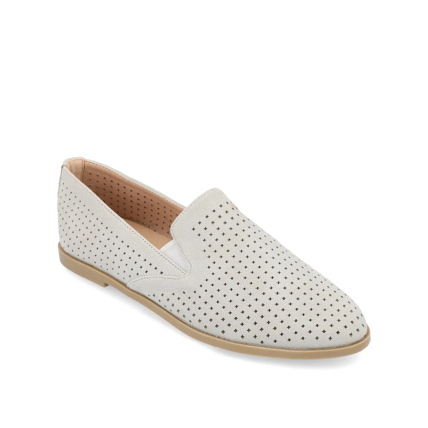 LUCIE LOAFER FLATS IN WIDE - Grey - Image 2