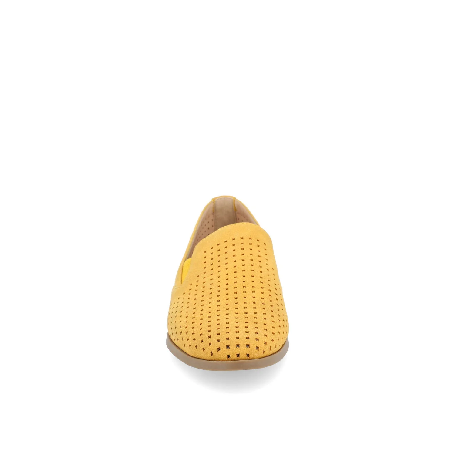 LUCIE LOAFER FLATS IN WIDE - Mustard3 Faux - Image 5
