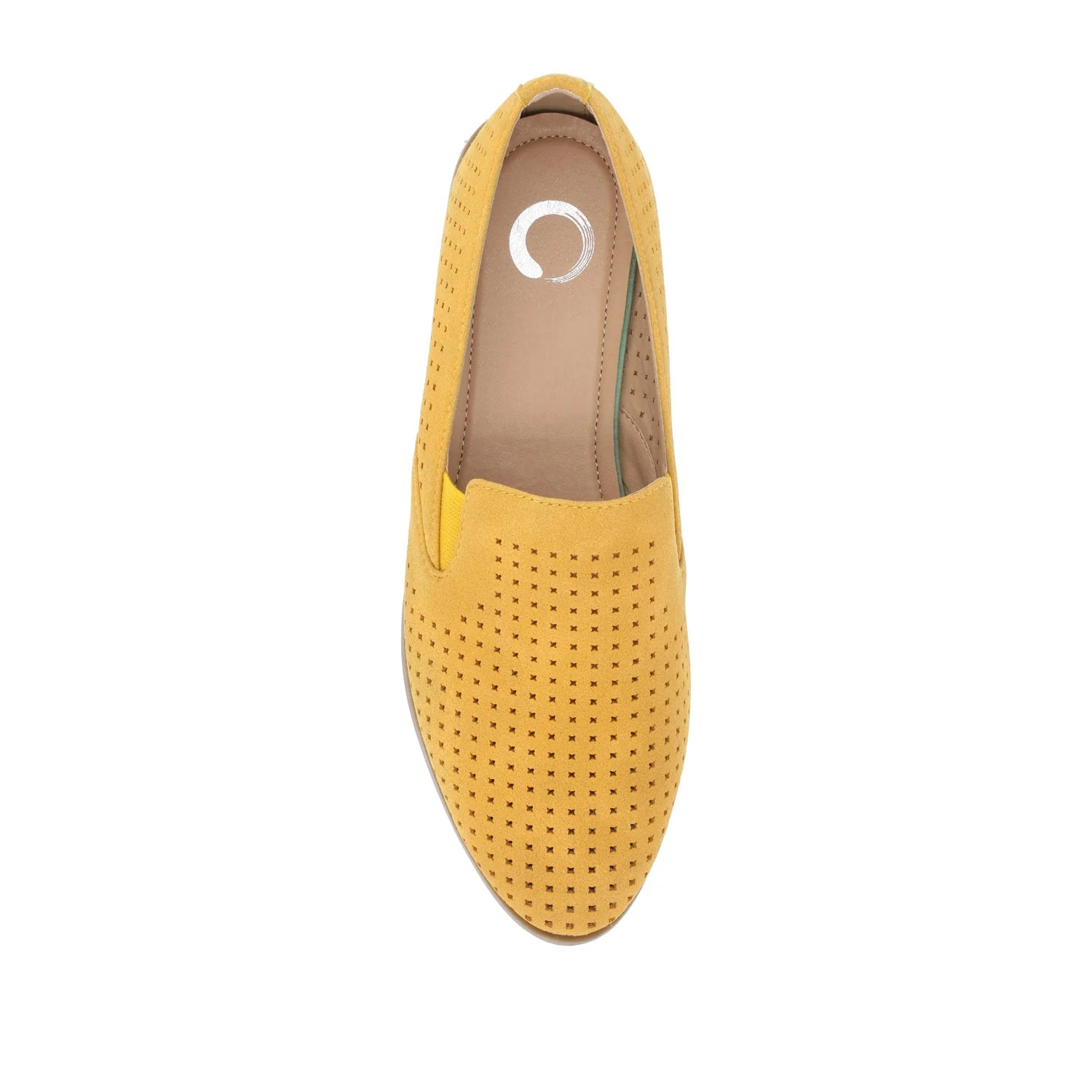 LUCIE LOAFER FLATS IN WIDE - Mustard3 Faux - Image 6