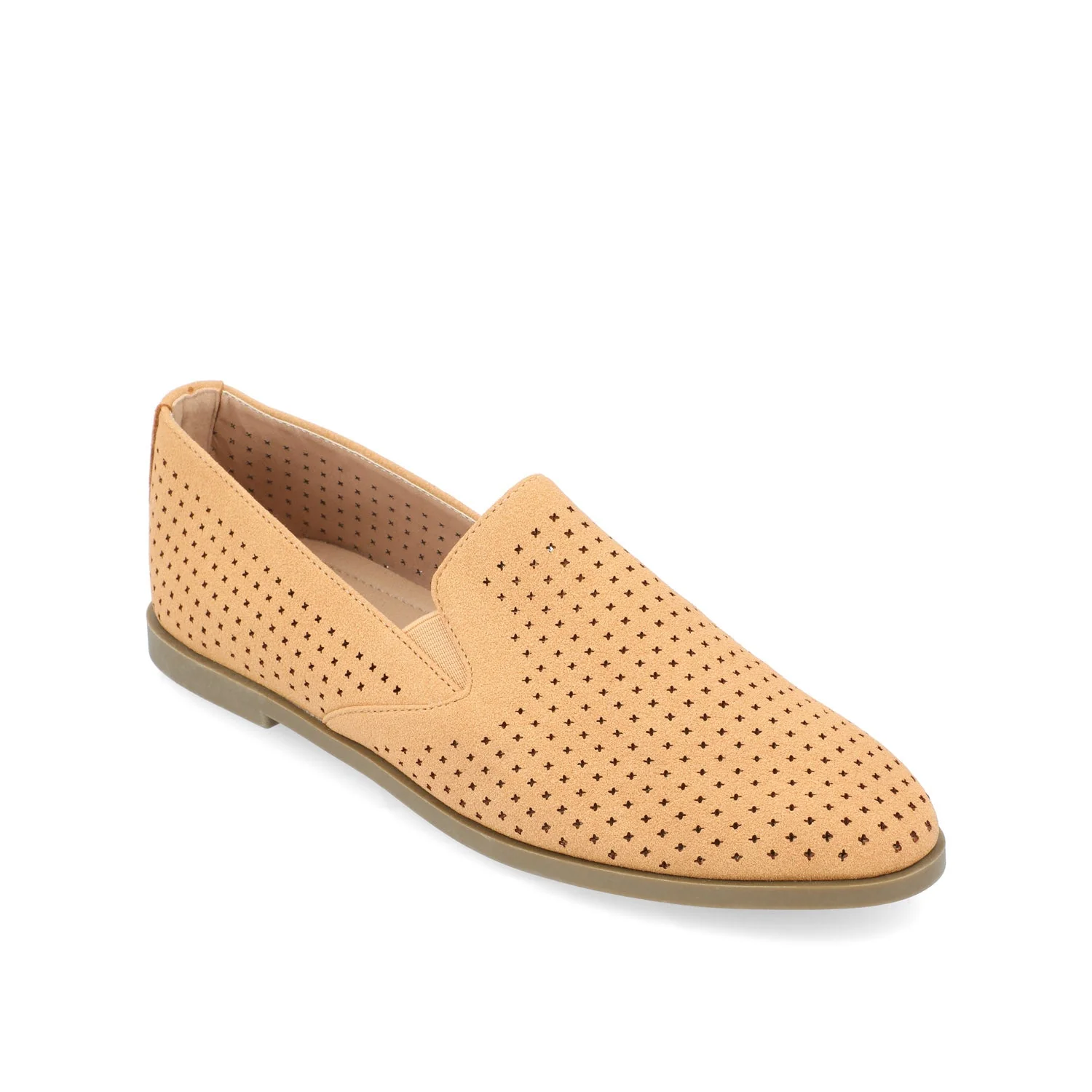 LUCIE LOAFER FLATS IN WIDE - Tan - Image 2