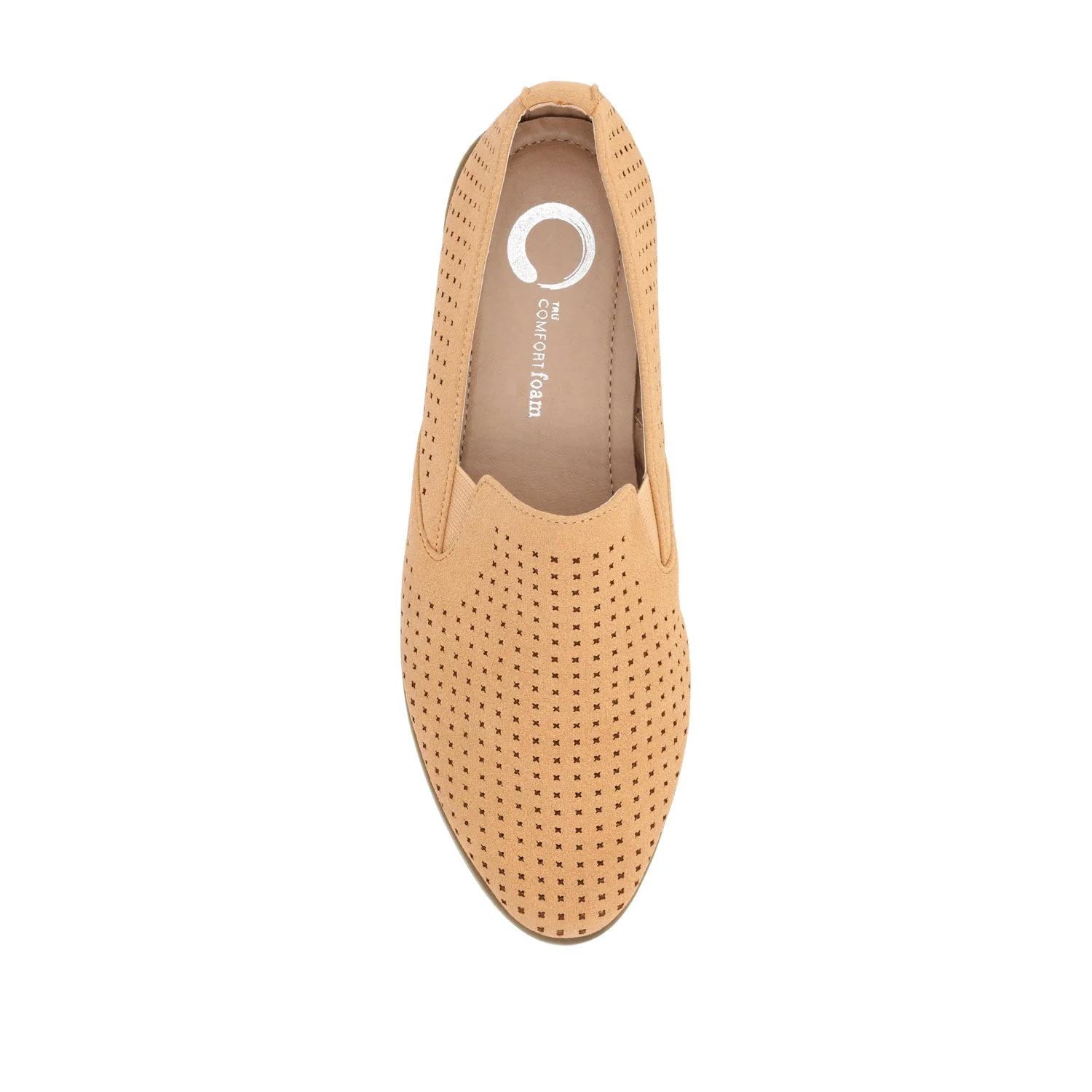 LUCIE LOAFER FLATS IN WIDE - Tan - Image 6