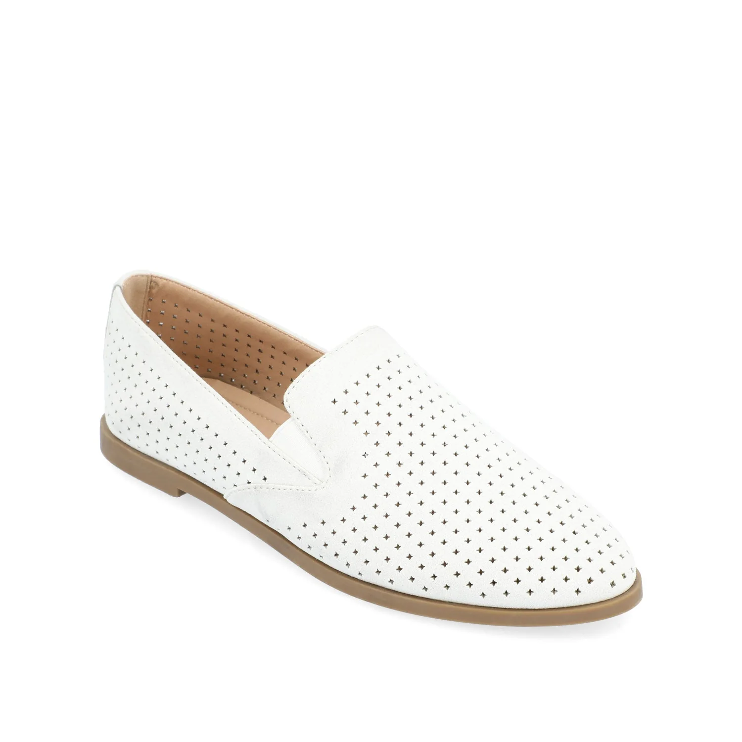 LUCIE LOAFER FLATS IN WIDE - White - Image 2