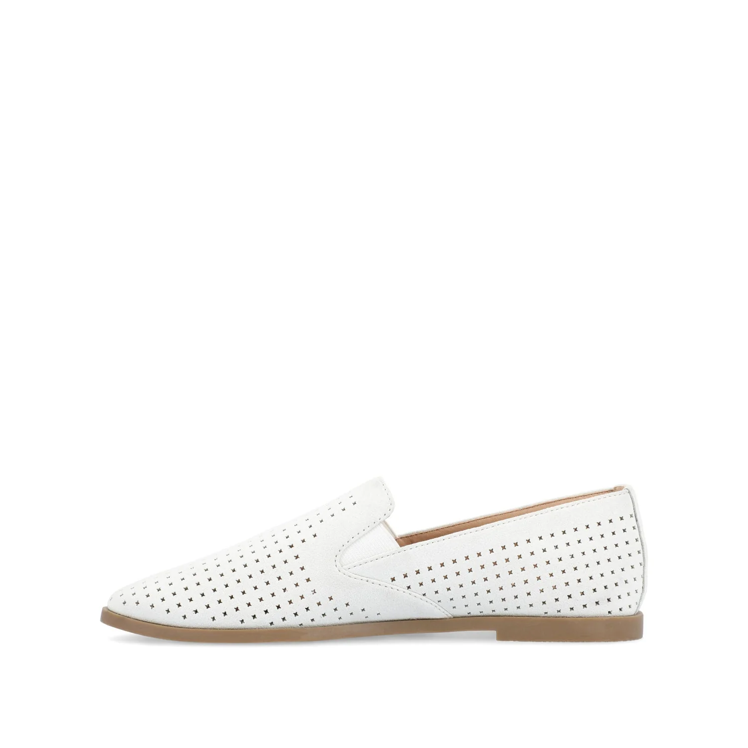 LUCIE LOAFER FLATS IN WIDE - White - Image 3