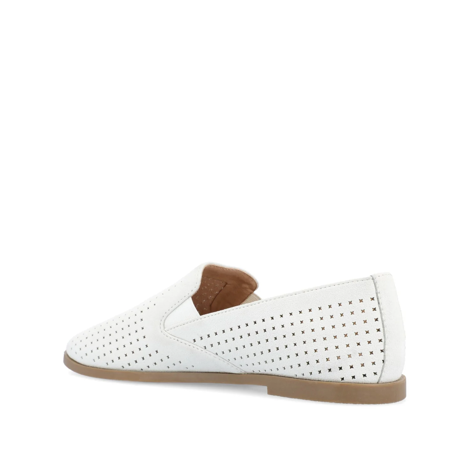 LUCIE LOAFER FLATS IN WIDE - White - Image 4