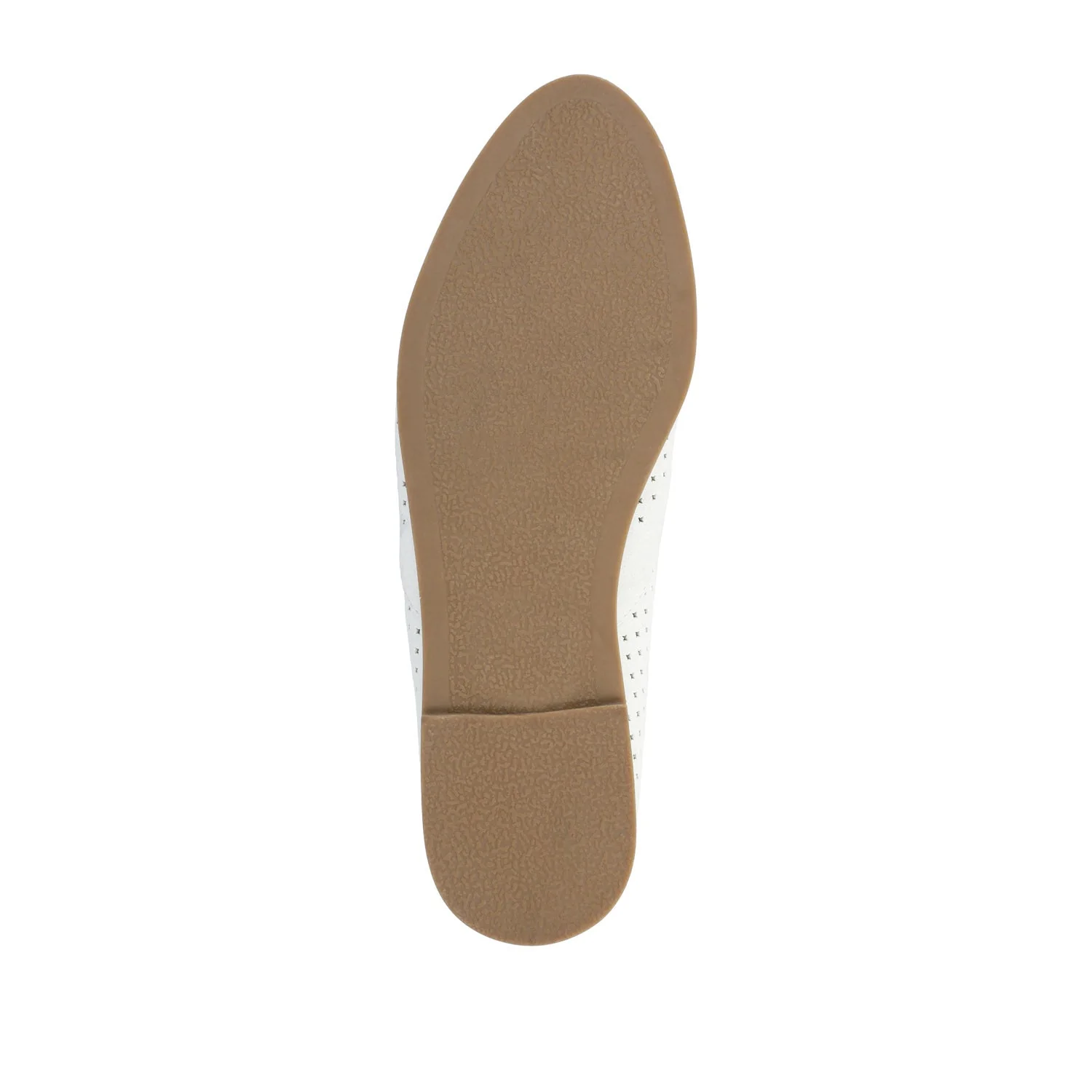 LUCIE LOAFER FLATS IN FAUX SUEDE - White - Image 8