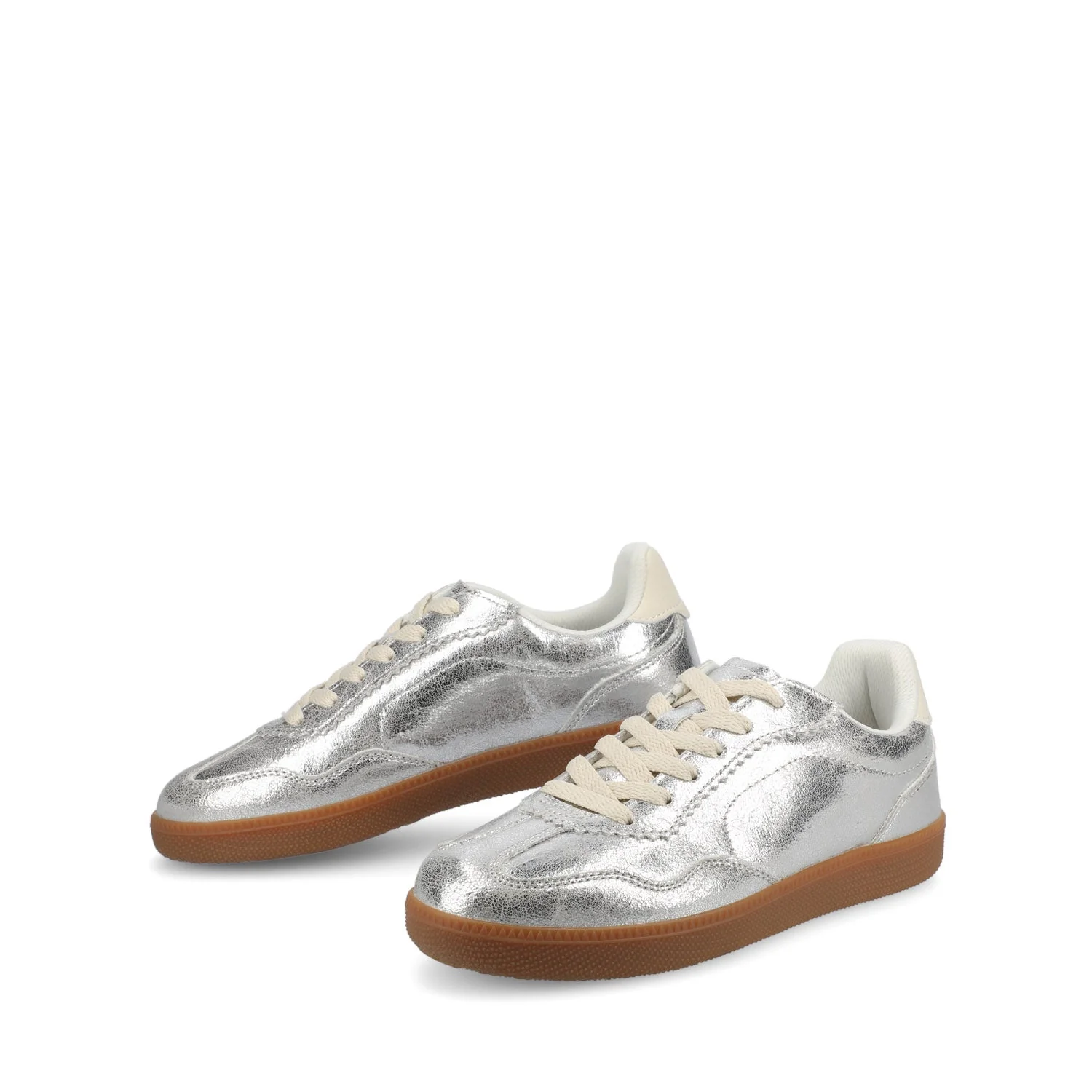 LUMMIE CASUAL LACE UP SNEAKERS - Silver PU - Image 2