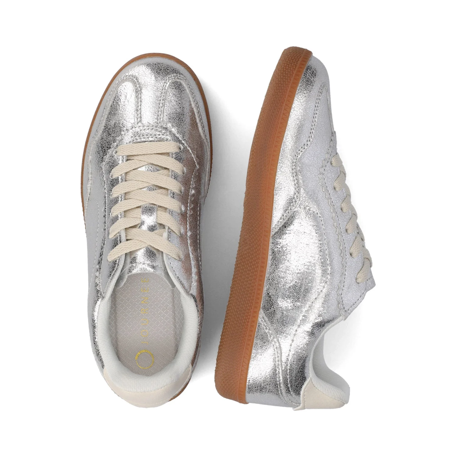LUMMIE CASUAL LACE UP SNEAKERS - Silver PU - Image 3