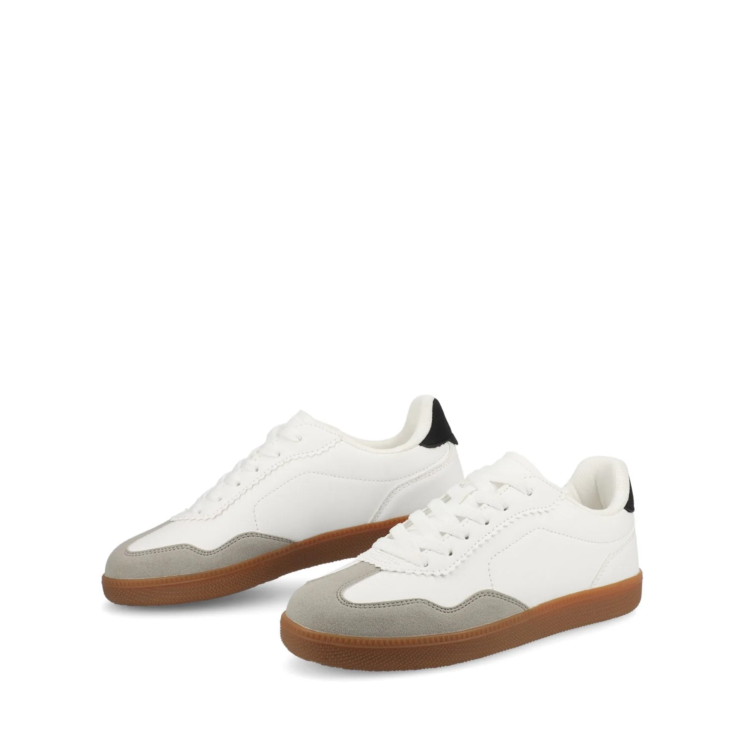 LUMMIE CASUAL LACE UP SNEAKERS - White PU - Image 2