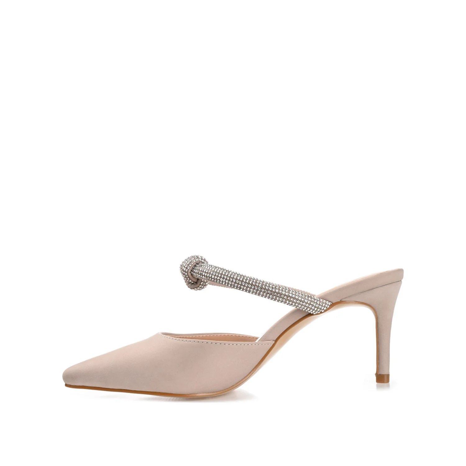LUNNA STILETTO HEEL MULES IN WIDE - Blush - Image 3