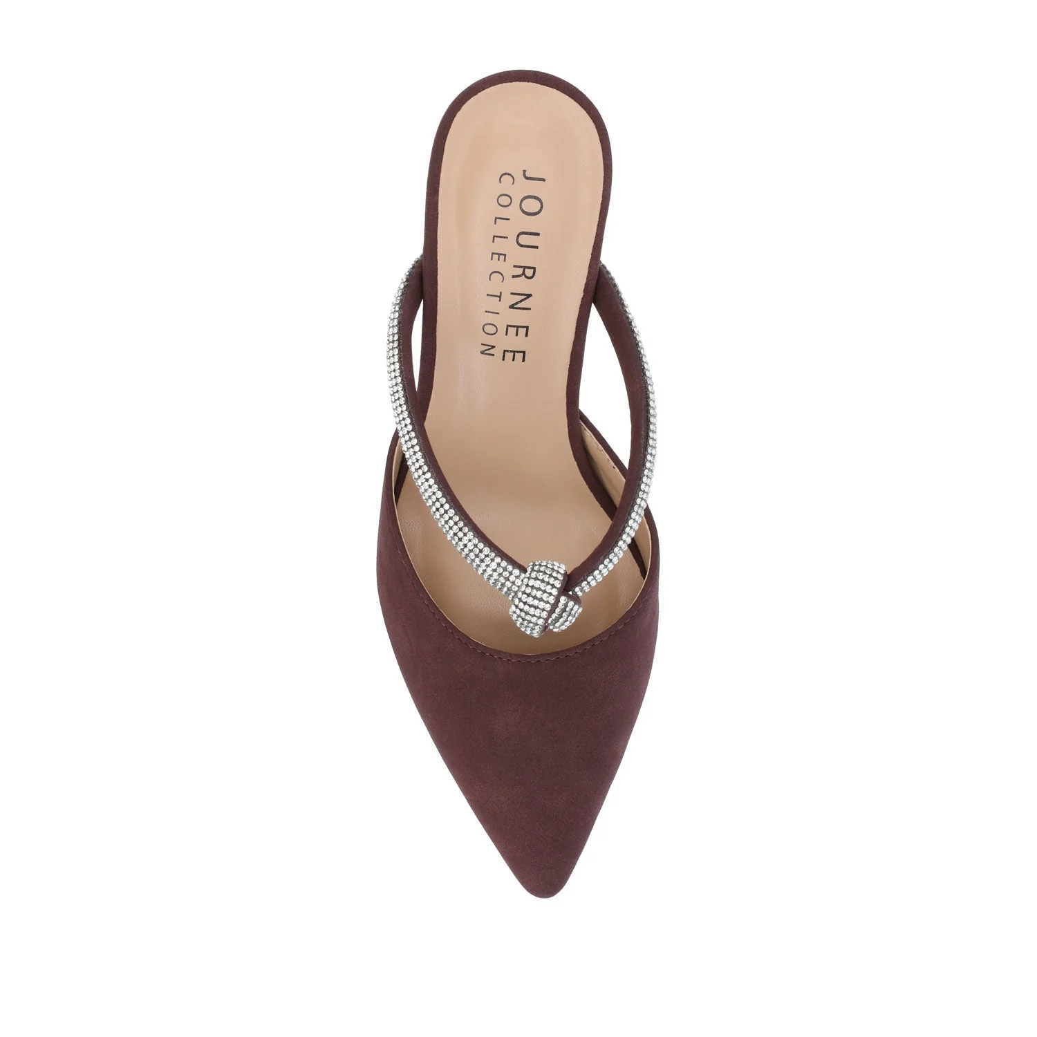 LUNNA STILETTO HEEL MULES IN WIDE - Wine - Image 6