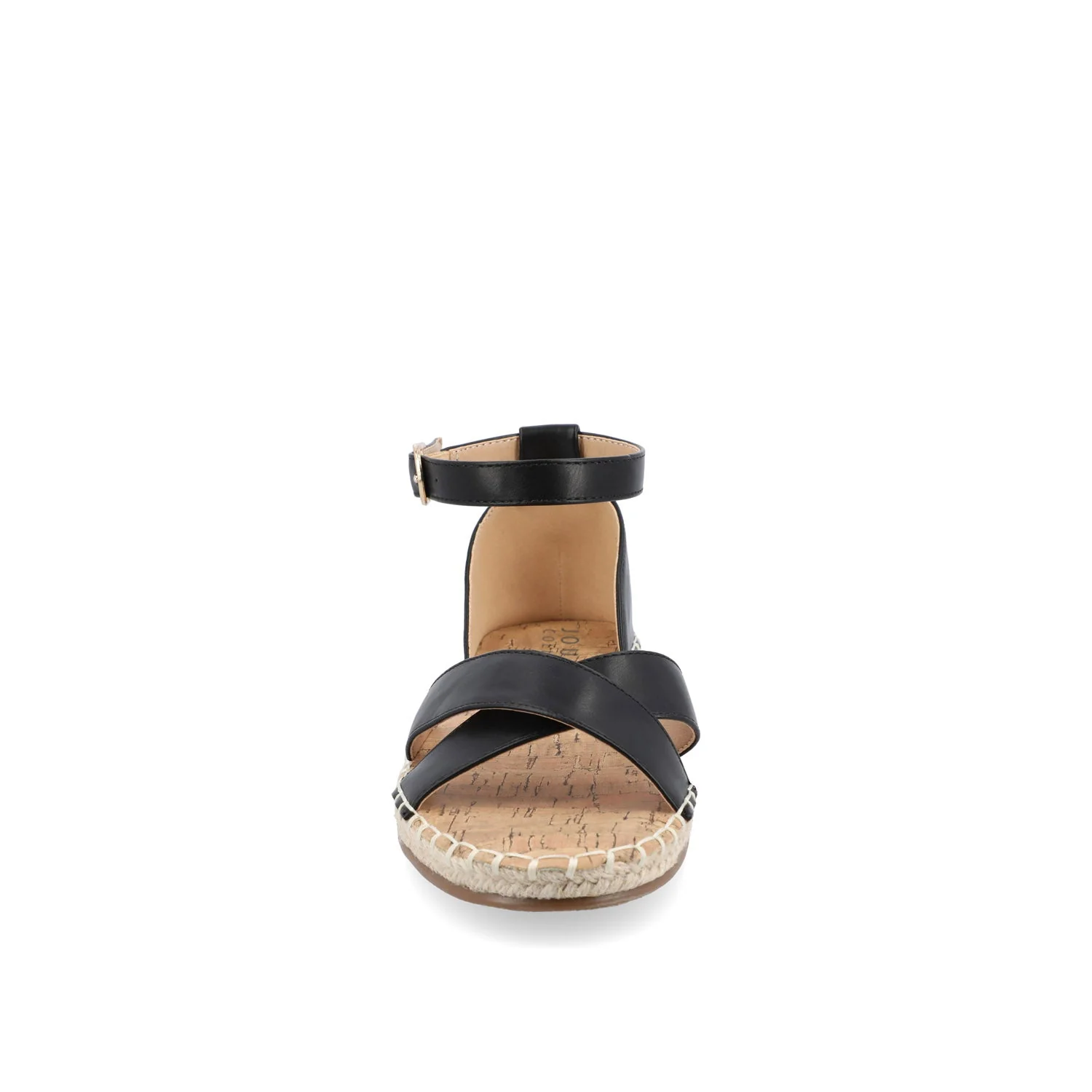 LYDDIA ESPADRILLE SANDALS IN VEGAN LEATHER - Black - Image 5
