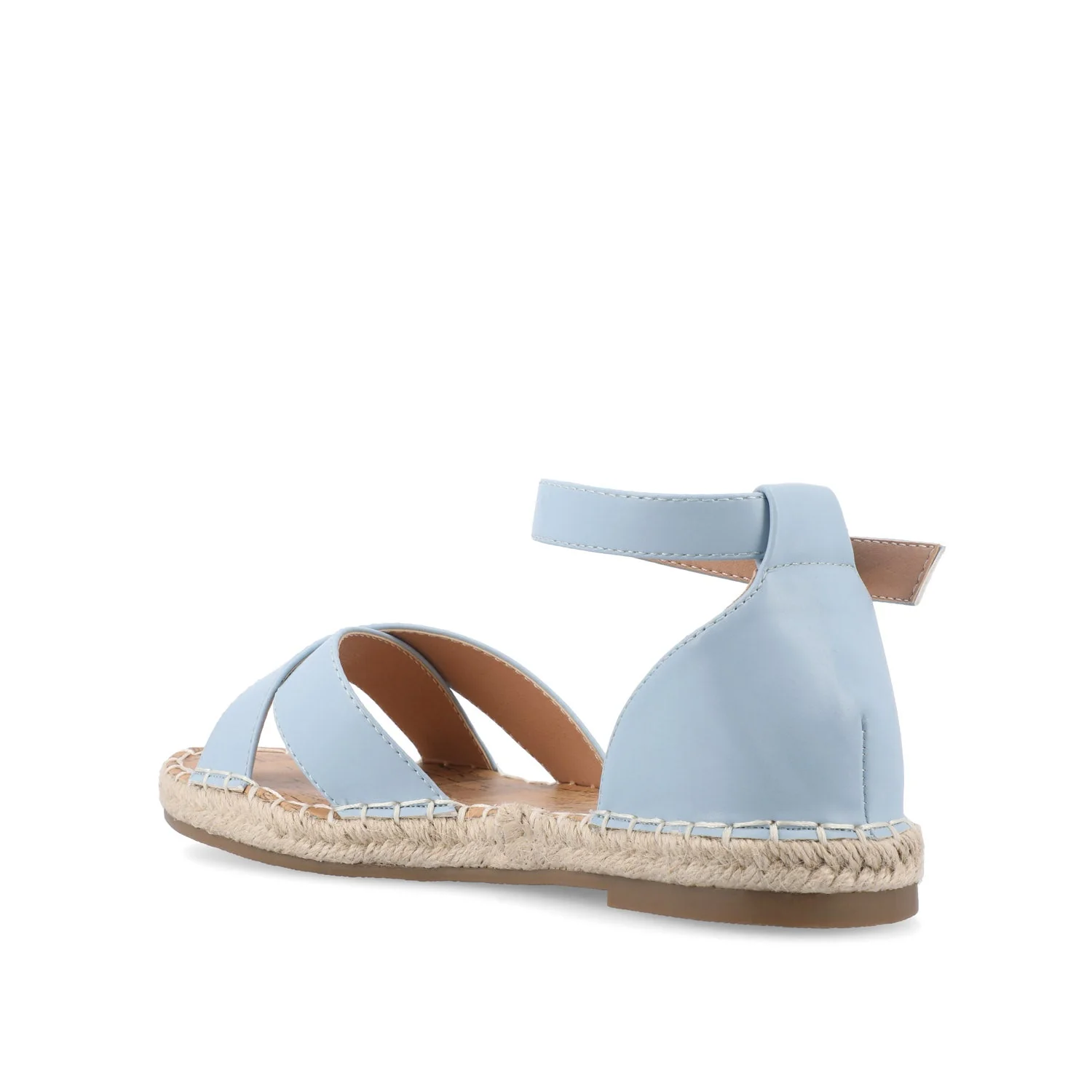 LYDDIA ESPADRILLE SANDALS IN VEGAN LEATHER - Blue - Image 4