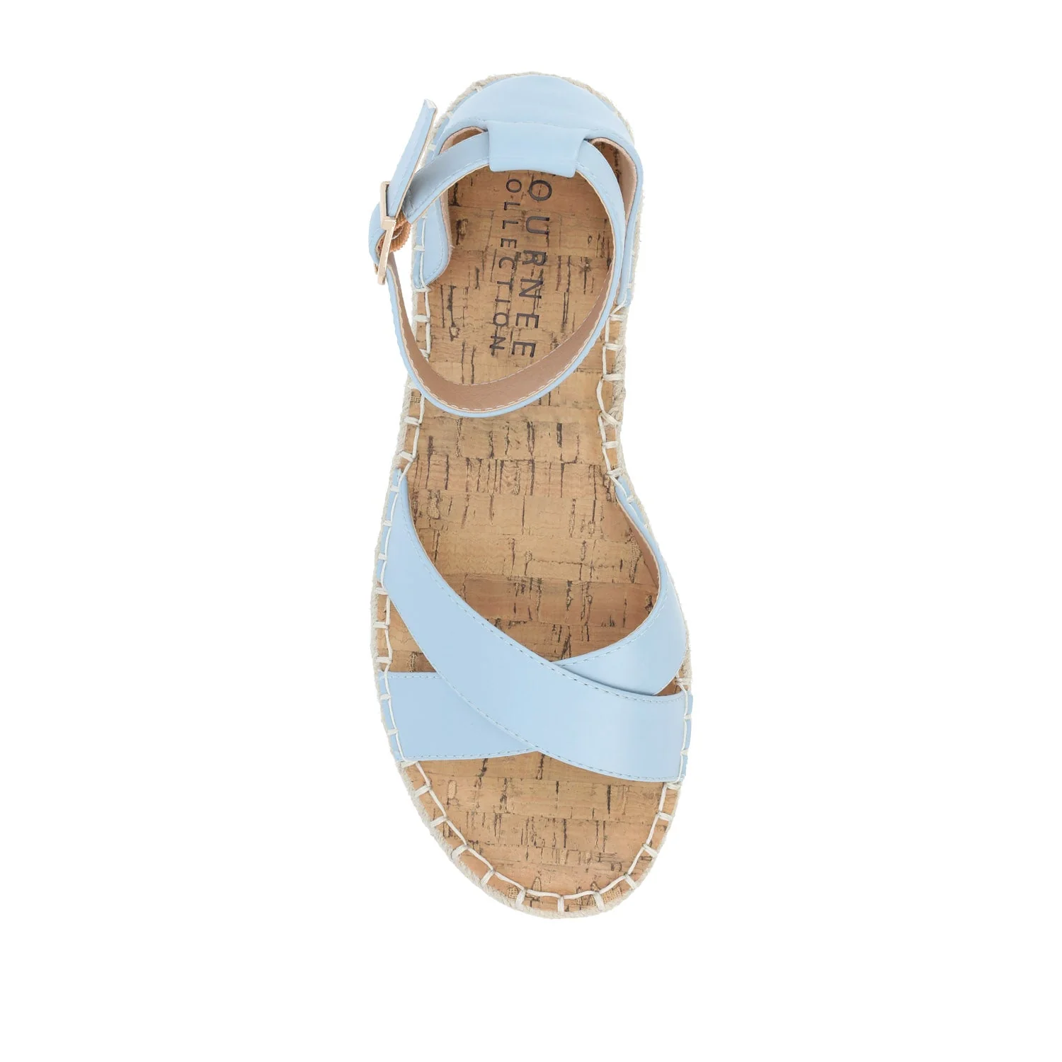 LYDDIA ESPADRILLE SANDALS IN VEGAN LEATHER - Blue - Image 6