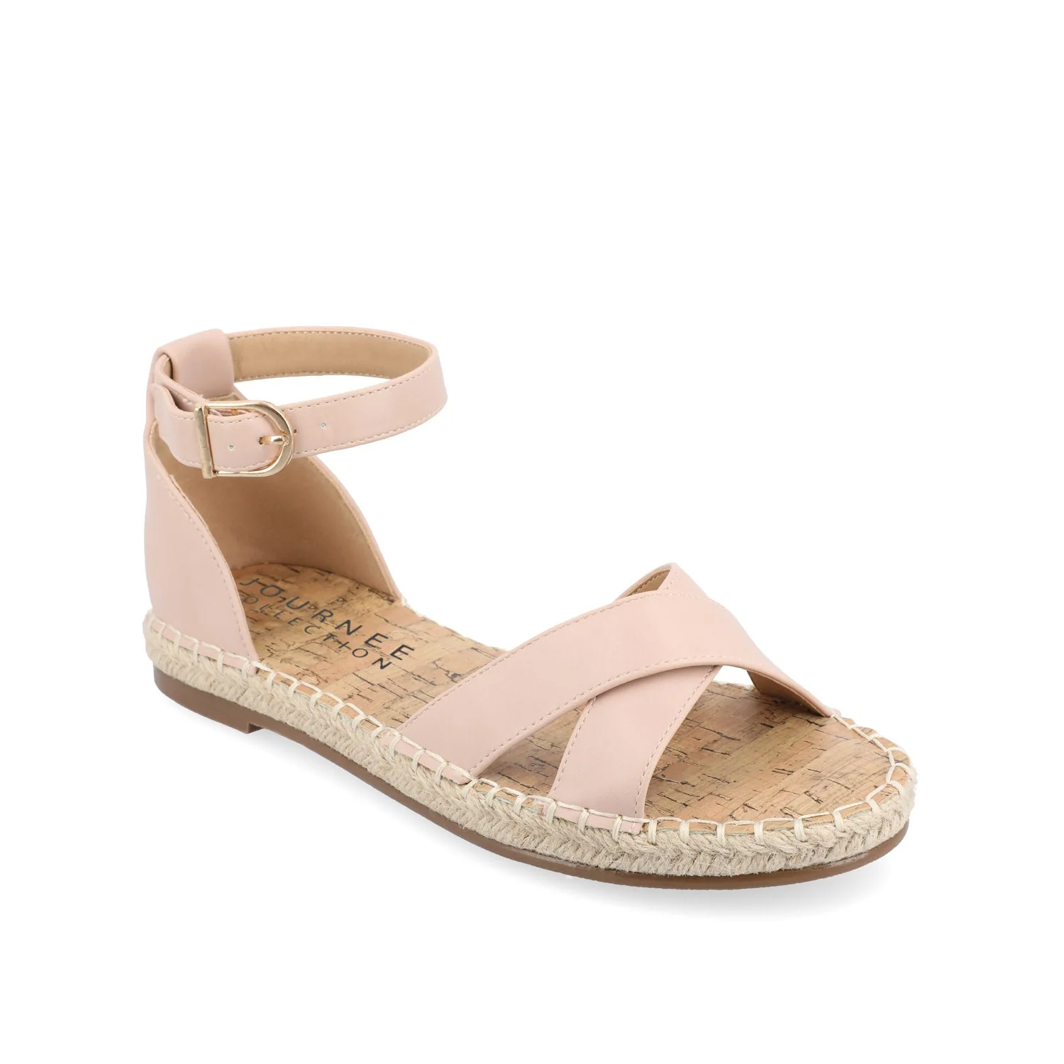 LYDDIA ESPADRILLE SANDALS IN VEGAN LEATHER - Blush - Image 2