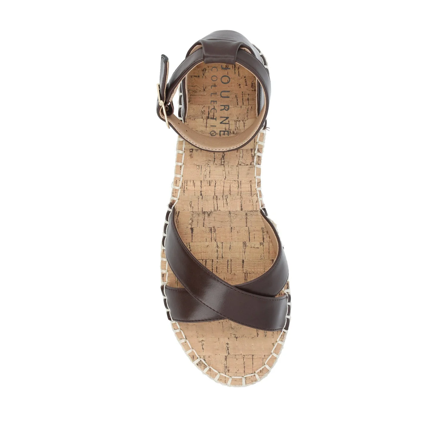 LYDDIA ESPADRILLE SANDALS IN VEGAN LEATHER - Brown - Image 6