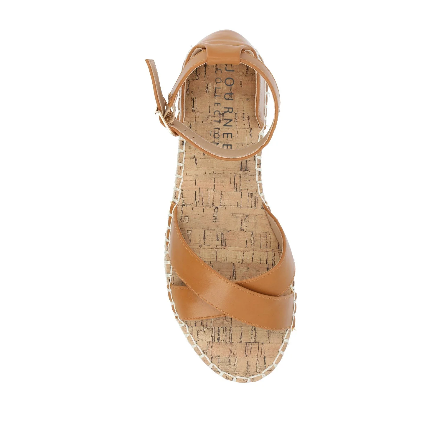 LYDDIA ESPADRILLE SANDALS IN VEGAN LEATHER - Cognac - Image 6