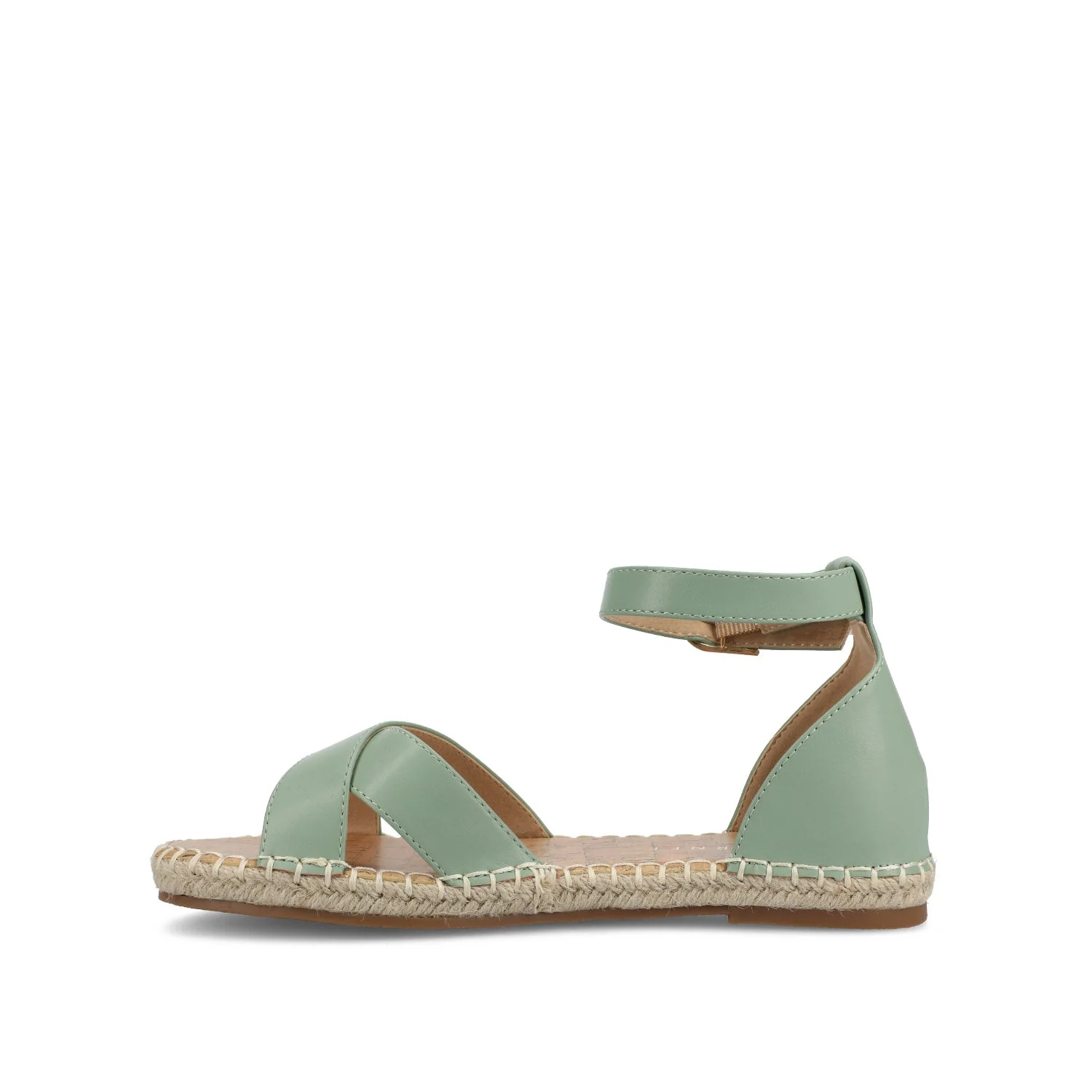 LYDDIA ESPADRILLE SANDALS IN VEGAN LEATHER - Green - Image 3
