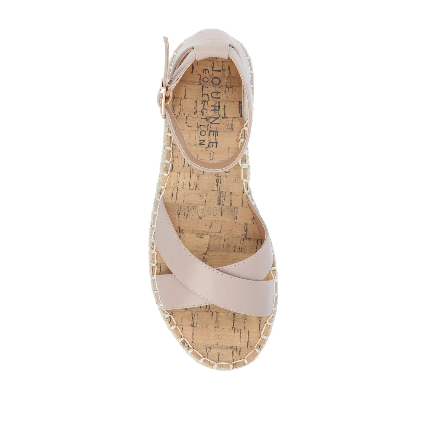 LYDDIA ESPADRILLE SANDALS IN VEGAN LEATHER - Taupe - Image 6