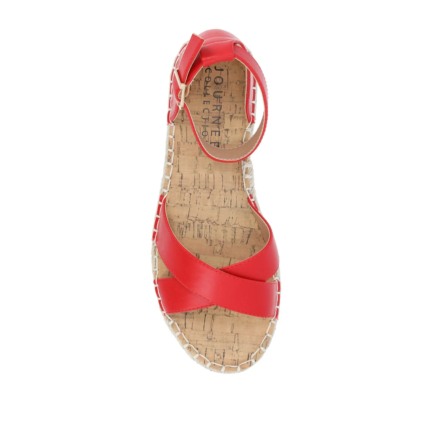 LYDDIA ESPADRILLE SANDALS IN WIDE - Red - Image 6