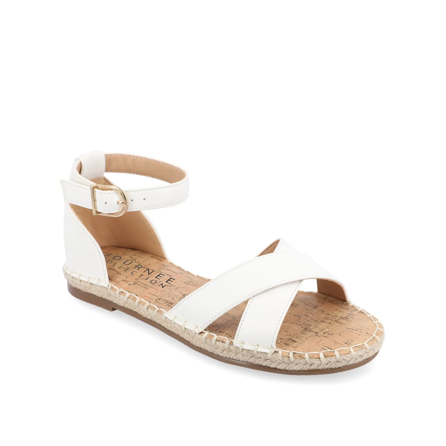LYDDIA ESPADRILLE SANDALS IN VEGAN LEATHER - White - Image 2