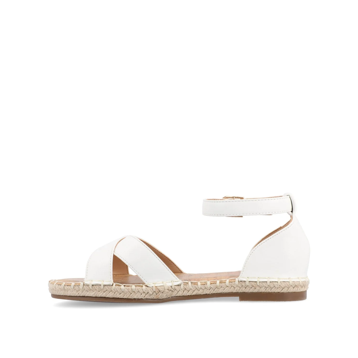 LYDDIA ESPADRILLE SANDALS IN VEGAN LEATHER - White - Image 3