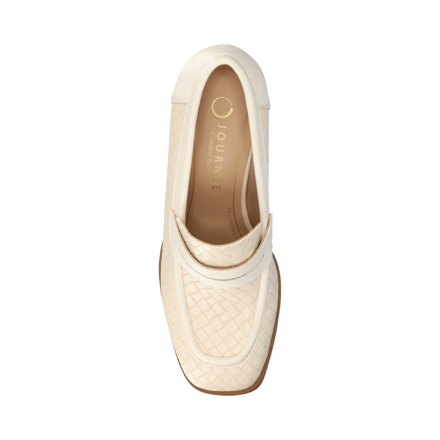 MALLEAH BLOCK HEEL LOAFERS - Bone Woven - Image 6