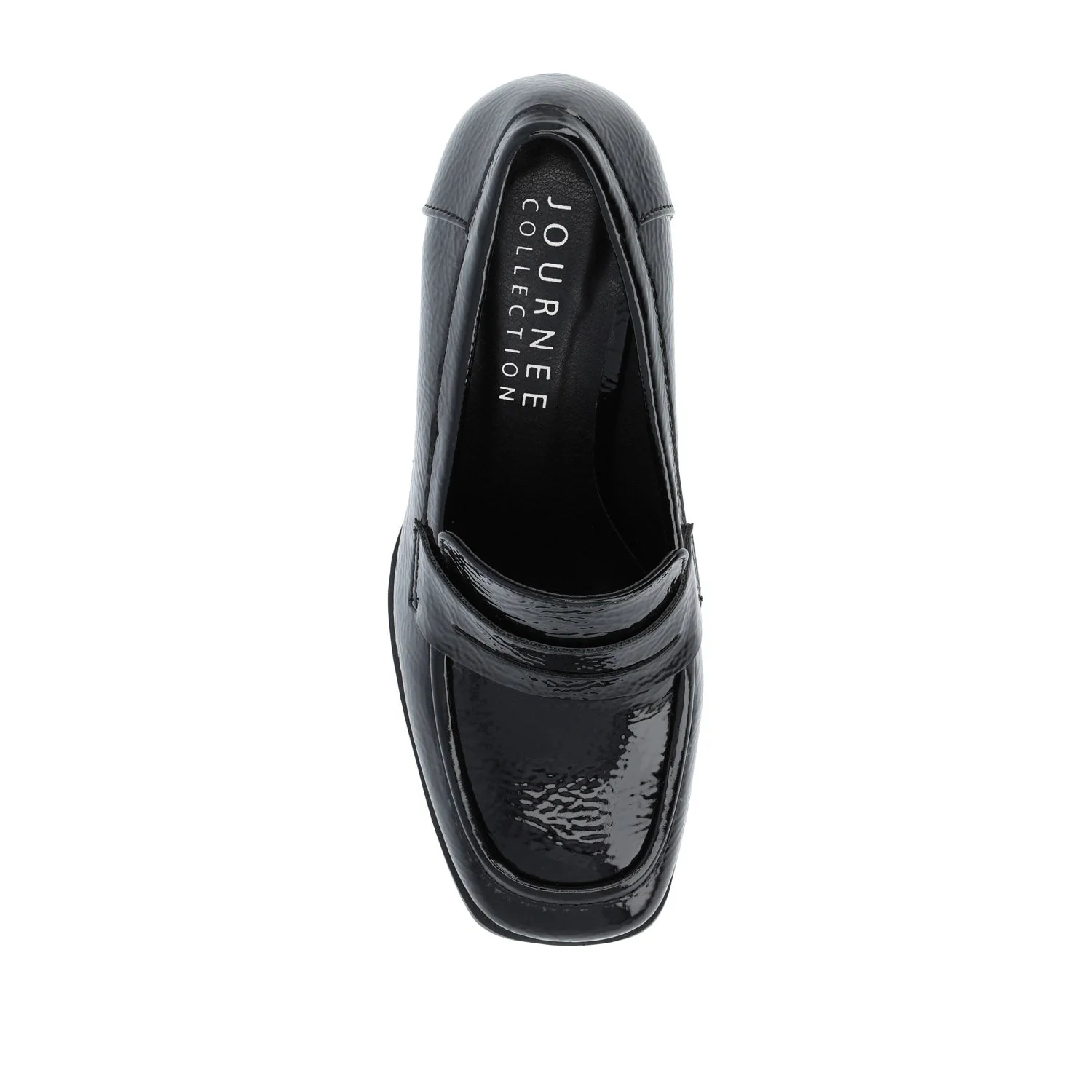 MALLEAH BLOCK HEEL LOAFERS - Patent Black - Image 6