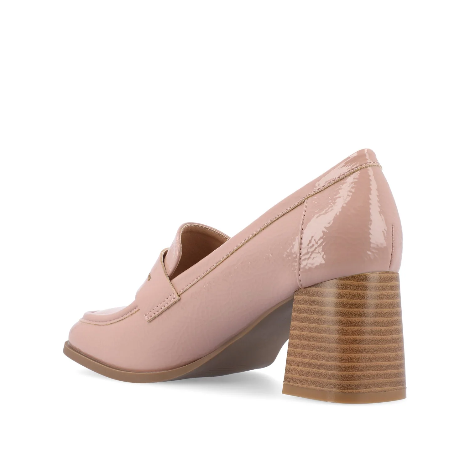 MALLEAH BLOCK HEEL LOAFERS - Patent Pink - Image 3