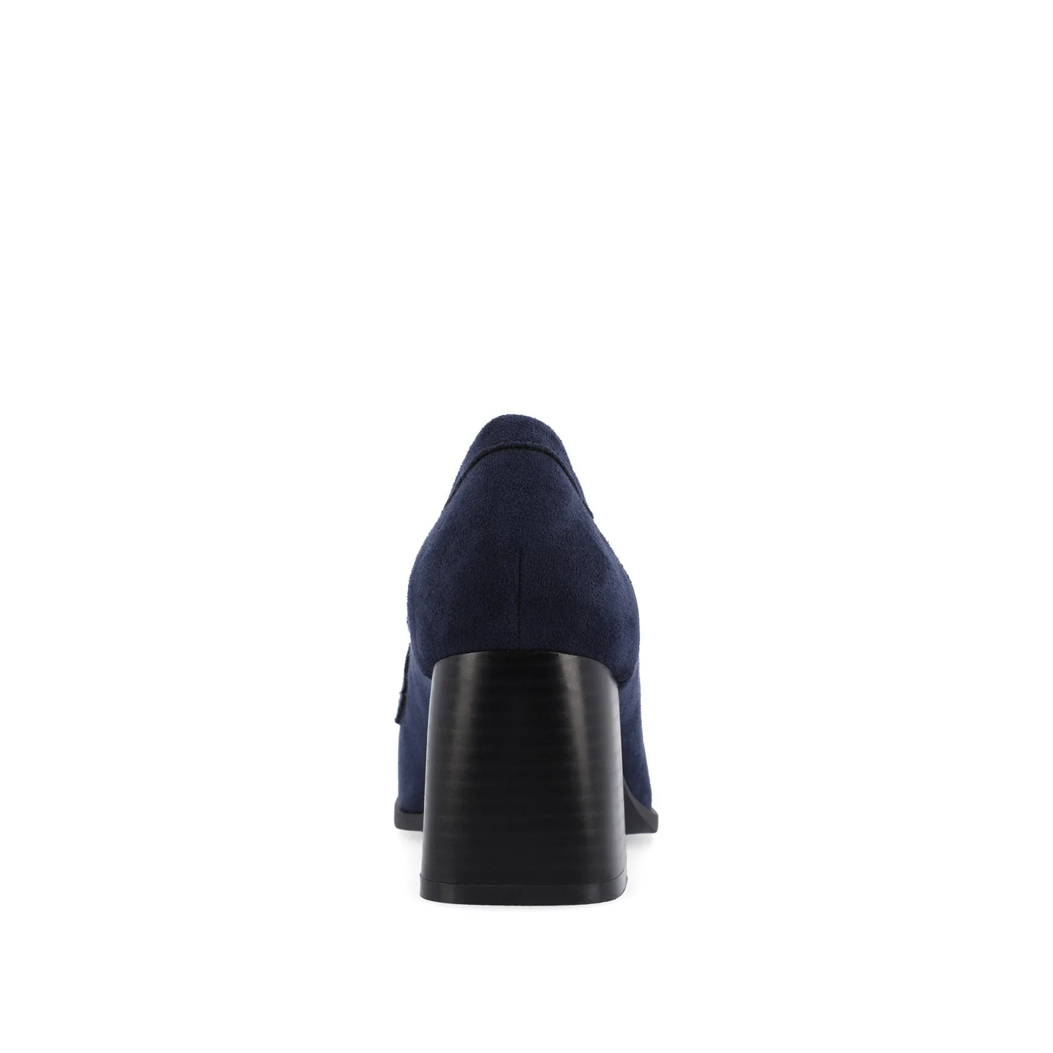 MALLEAH BLOCK HEEL LOAFERS IN WIDE - Navy Nubuck - Image 7