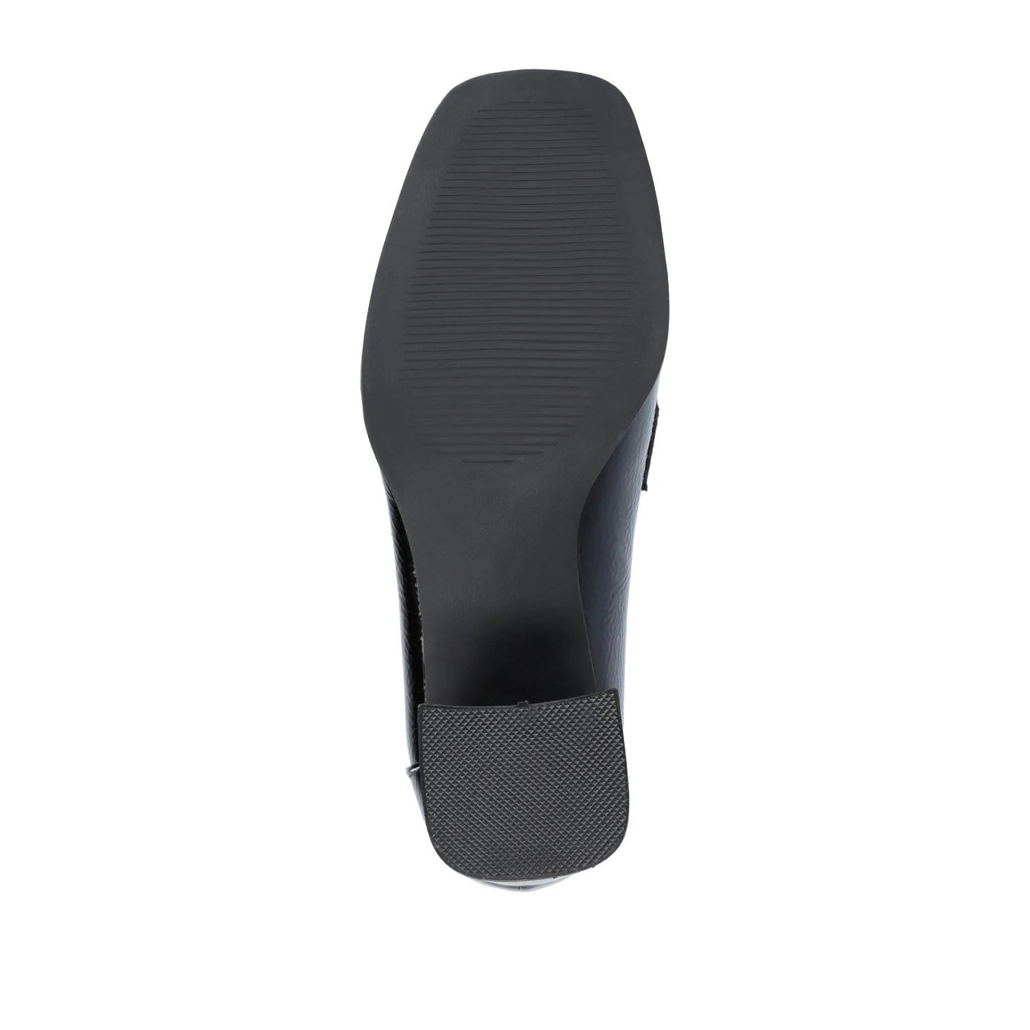 MALLEAH BLOCK HEEL LOAFERS IN WIDE - Patent Black - Image 8