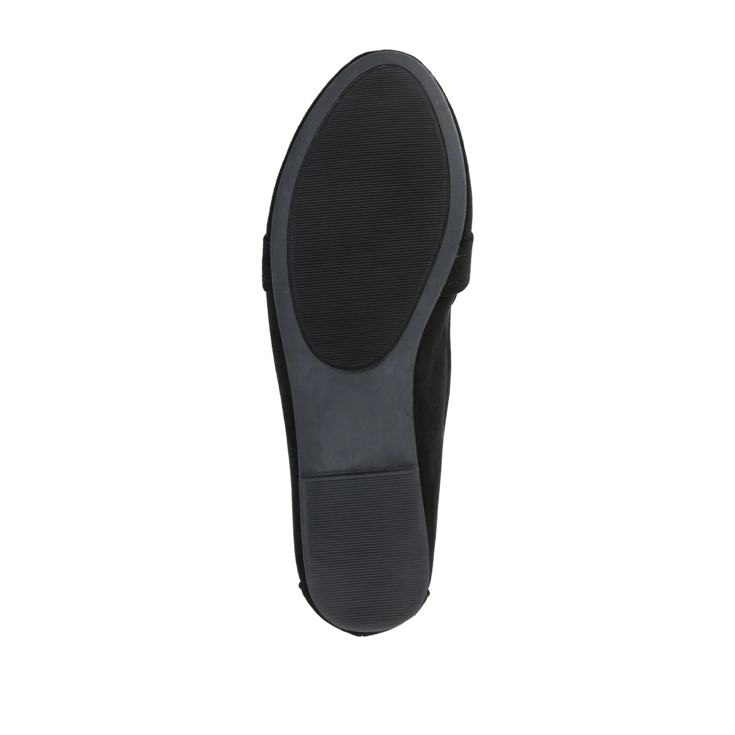 MARCI LOAFER FLATS IN FAUX SUEDE - Black - Image 8