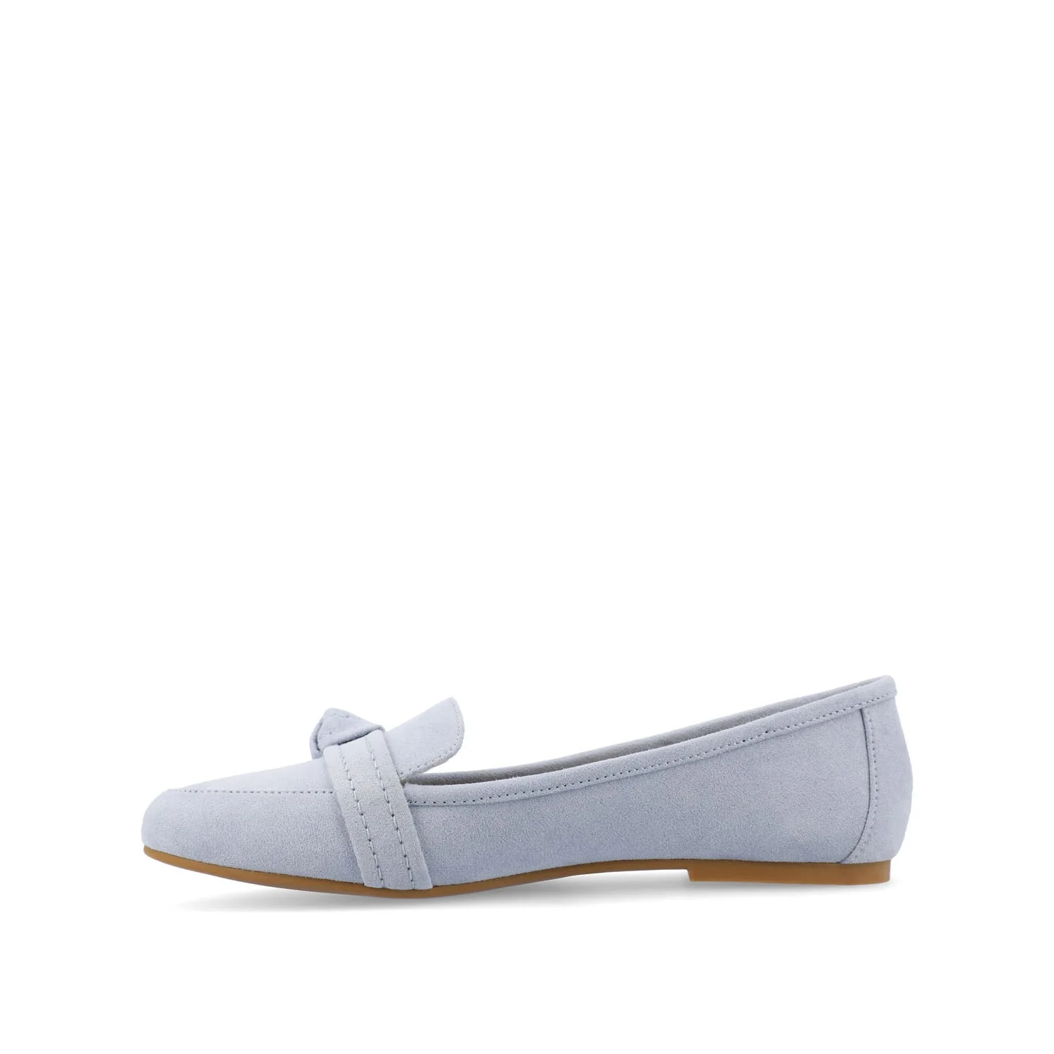 MARCI LOAFER FLATS IN FAUX SUEDE - Blue - Image 3