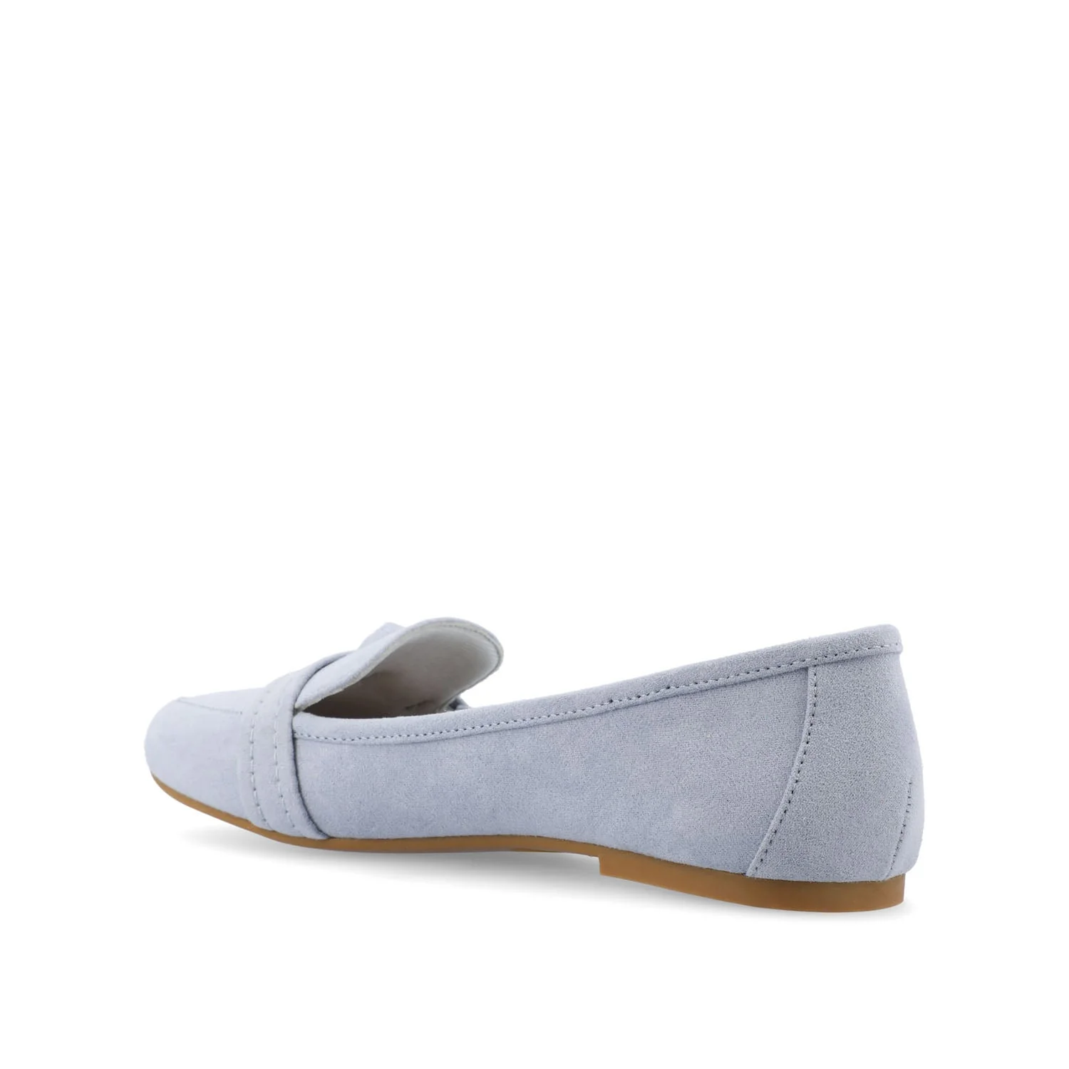 MARCI LOAFER FLATS IN FAUX SUEDE - Blue - Image 4