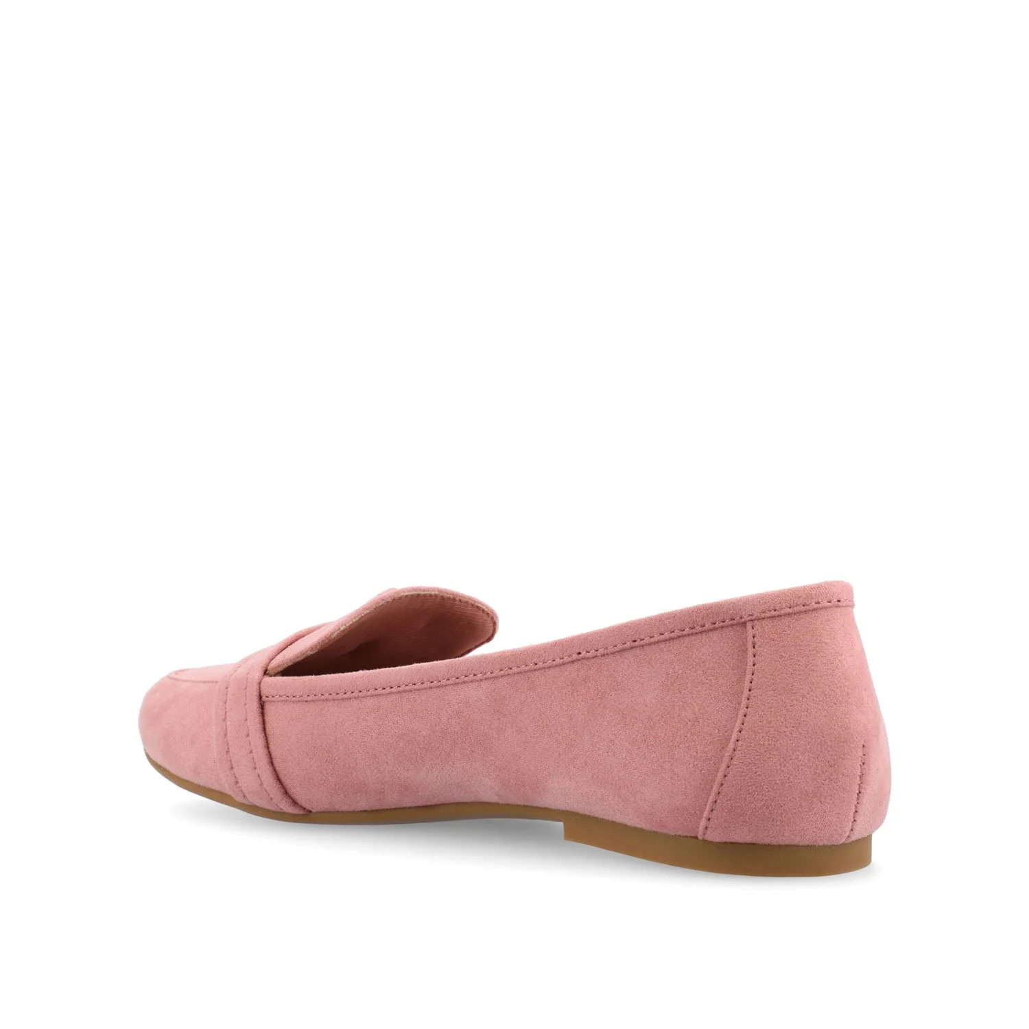 MARCI LOAFER FLATS IN FAUX SUEDE - Blush - Image 4