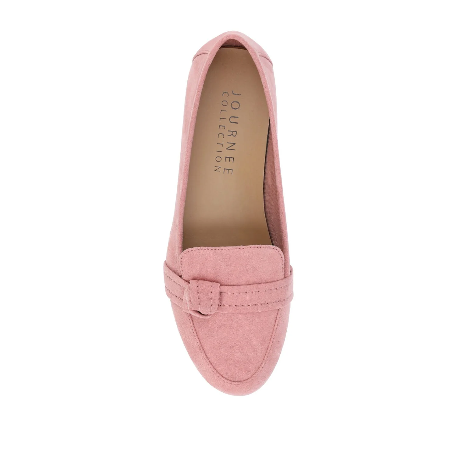 MARCI LOAFER FLATS IN FAUX SUEDE - Blush - Image 6
