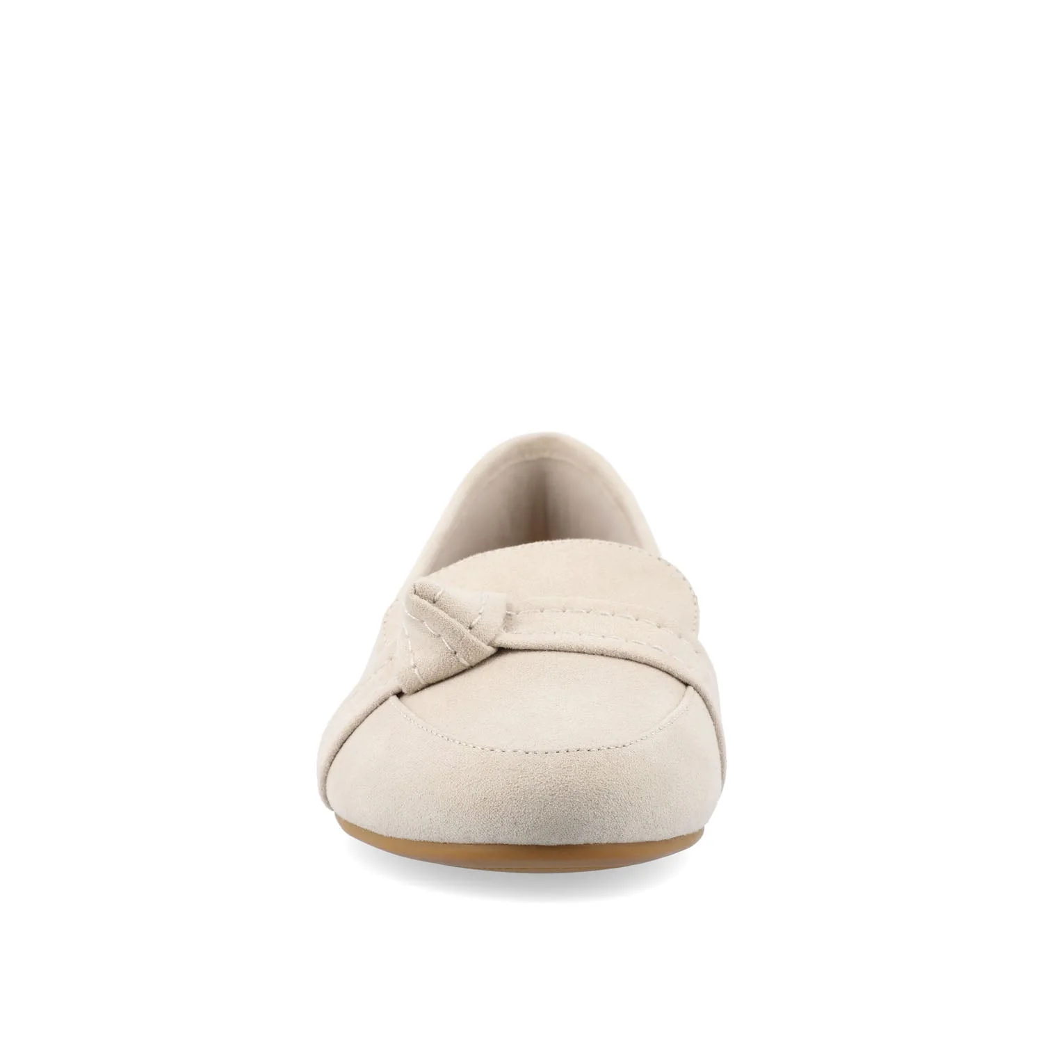 MARCI LOAFER FLATS IN FAUX SUEDE - Bone - Image 5