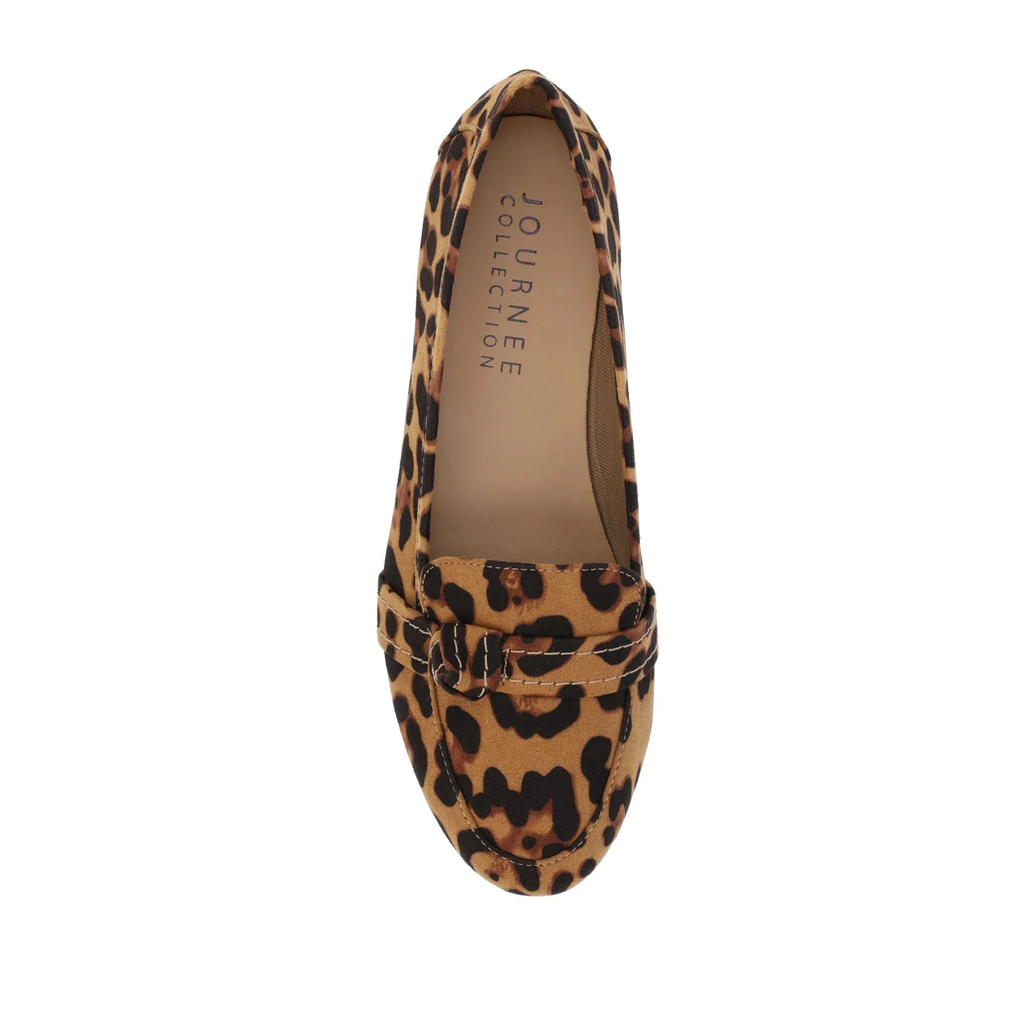 MARCI LOAFER FLATS IN FAUX SUEDE - Leopard Faux - Image 6