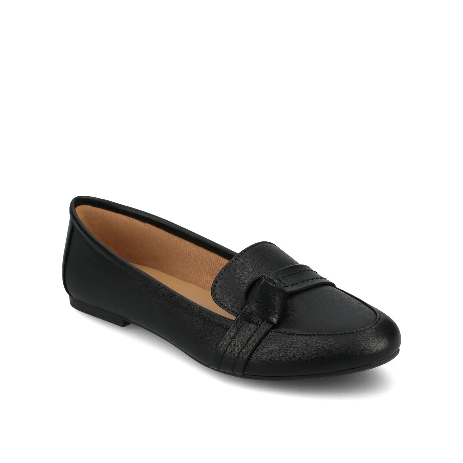 MARCI LOAFER FLATS IN VEGAN LEATHER - Black PU - Image 2