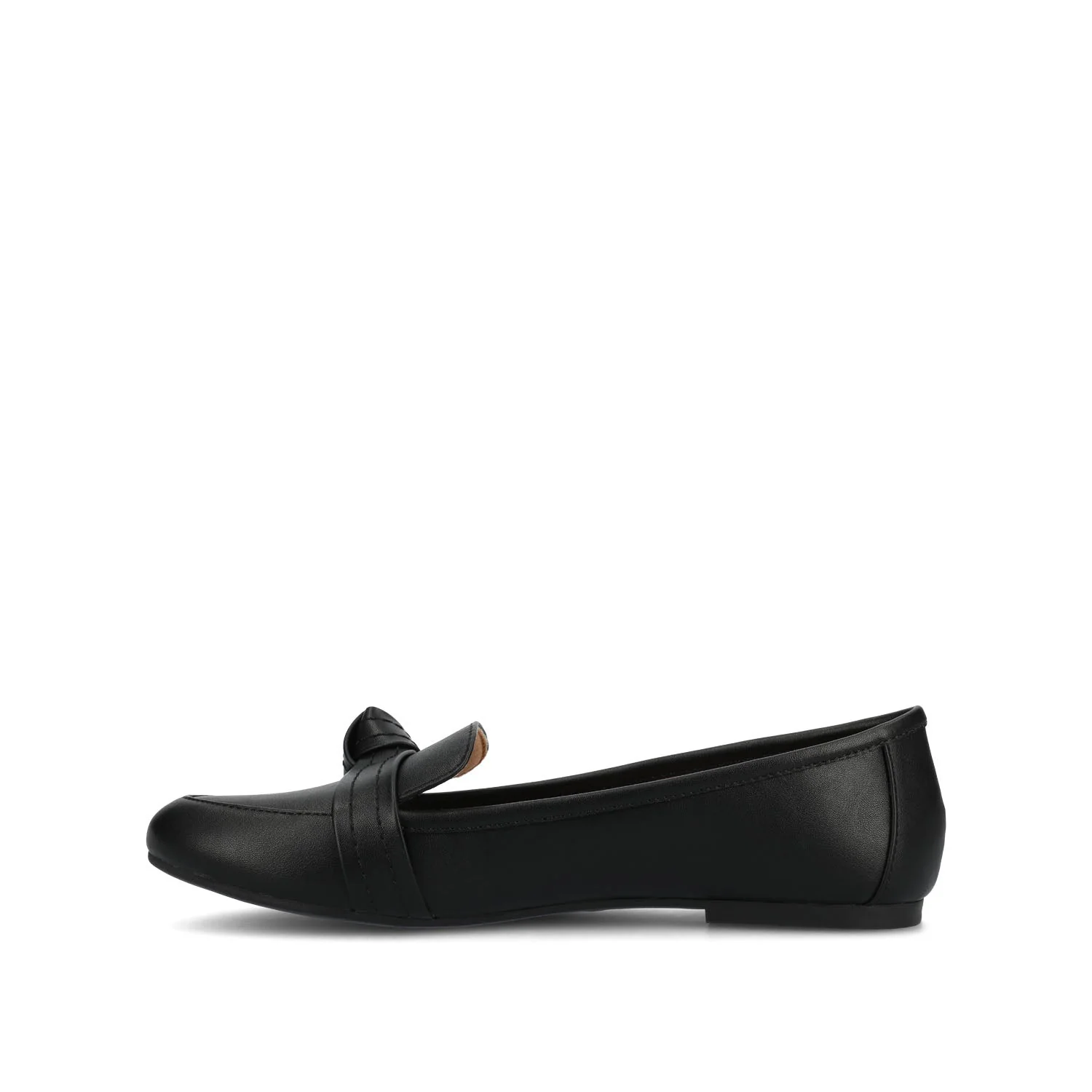 MARCI LOAFER FLATS IN VEGAN LEATHER - Black PU - Image 3