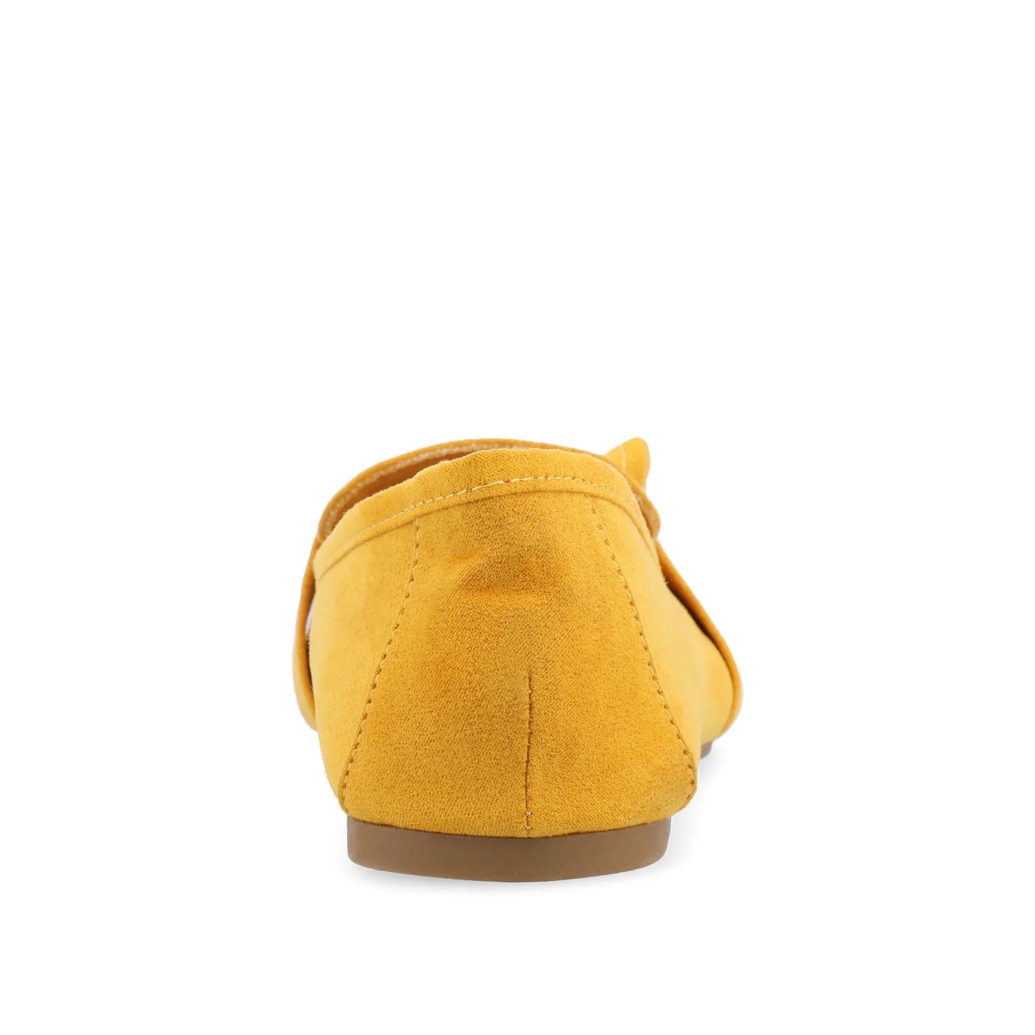 MARCI LOAFER FLATS IN FAUX SUEDE - Mustard - Image 7