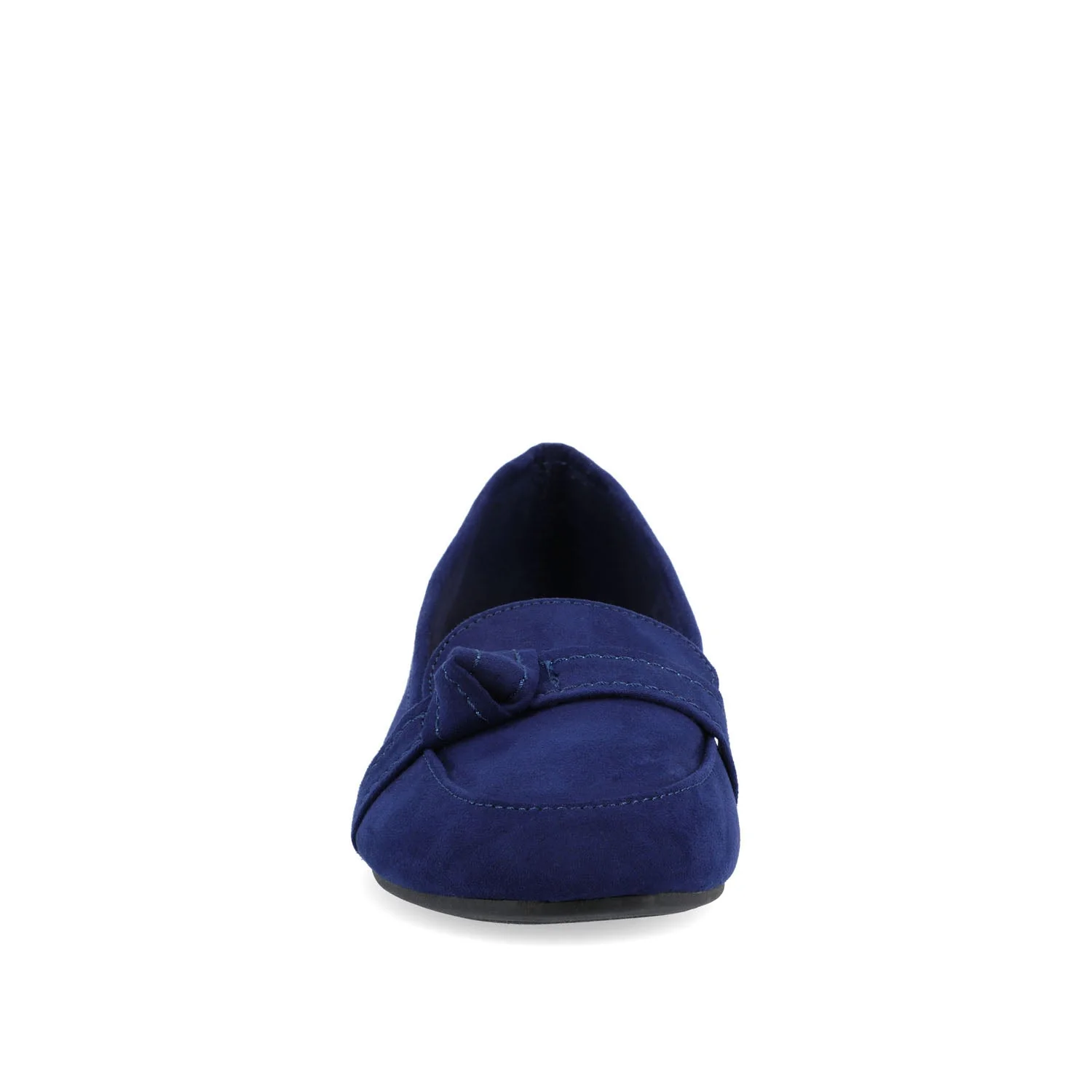 MARCI LOAFER FLATS IN FAUX SUEDE - Navy Nubuck - Image 5